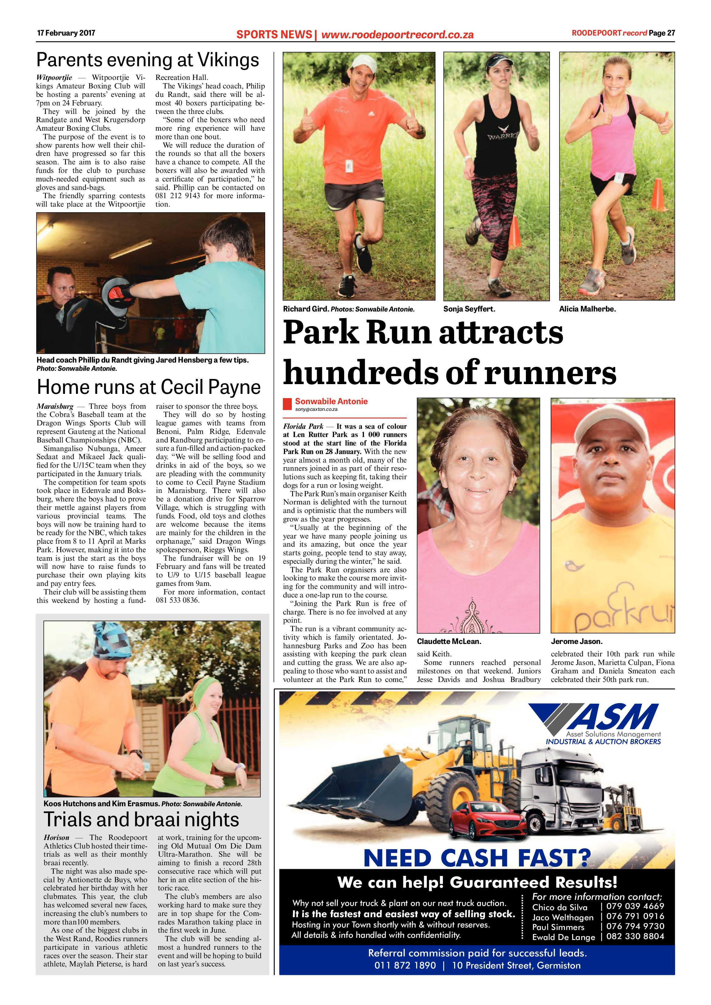 Roodepoort Record 17 February 2017 page 27