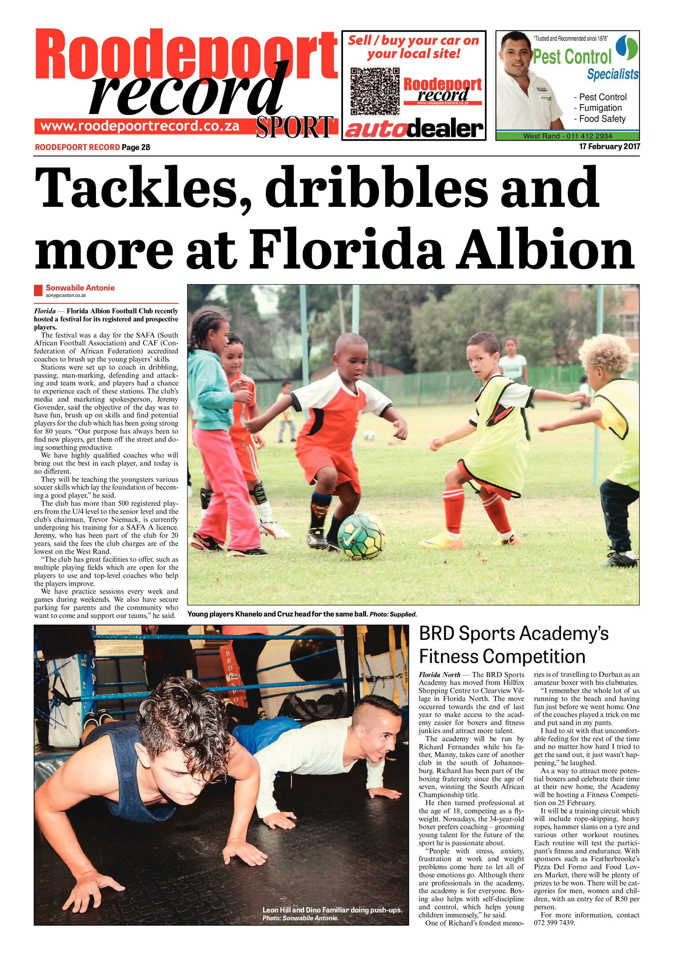 Roodepoort Record 17 February 2017 page 28