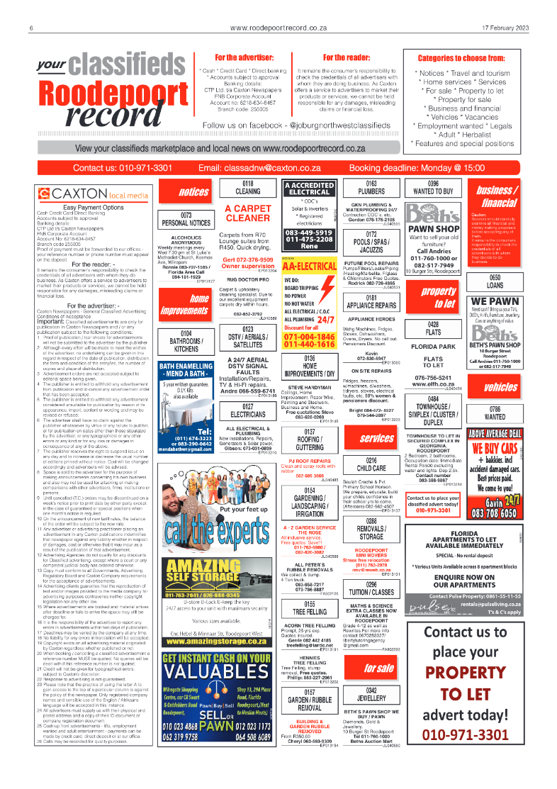 Roodepoort Record 17 February 2023 page 6
