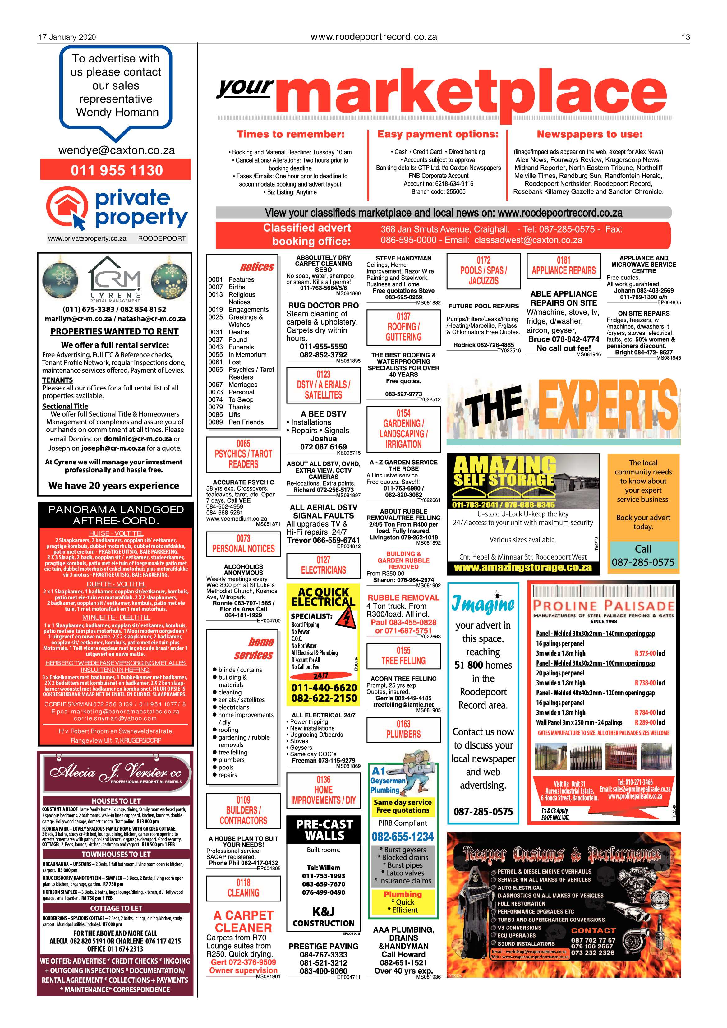 Roodepoort Record 17 January 2020 page 13