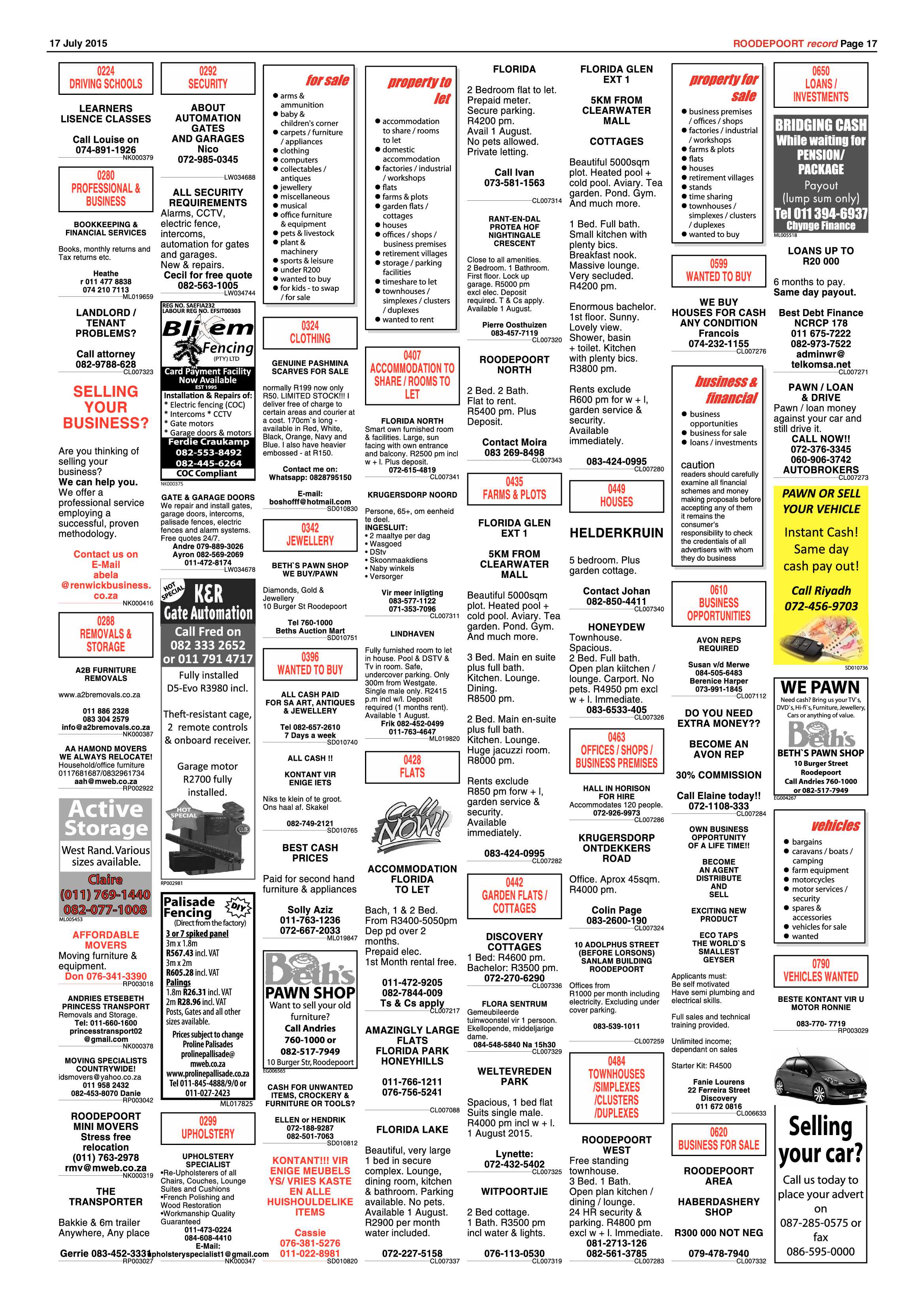 Roodepoort Record 17 July 2015 page 17