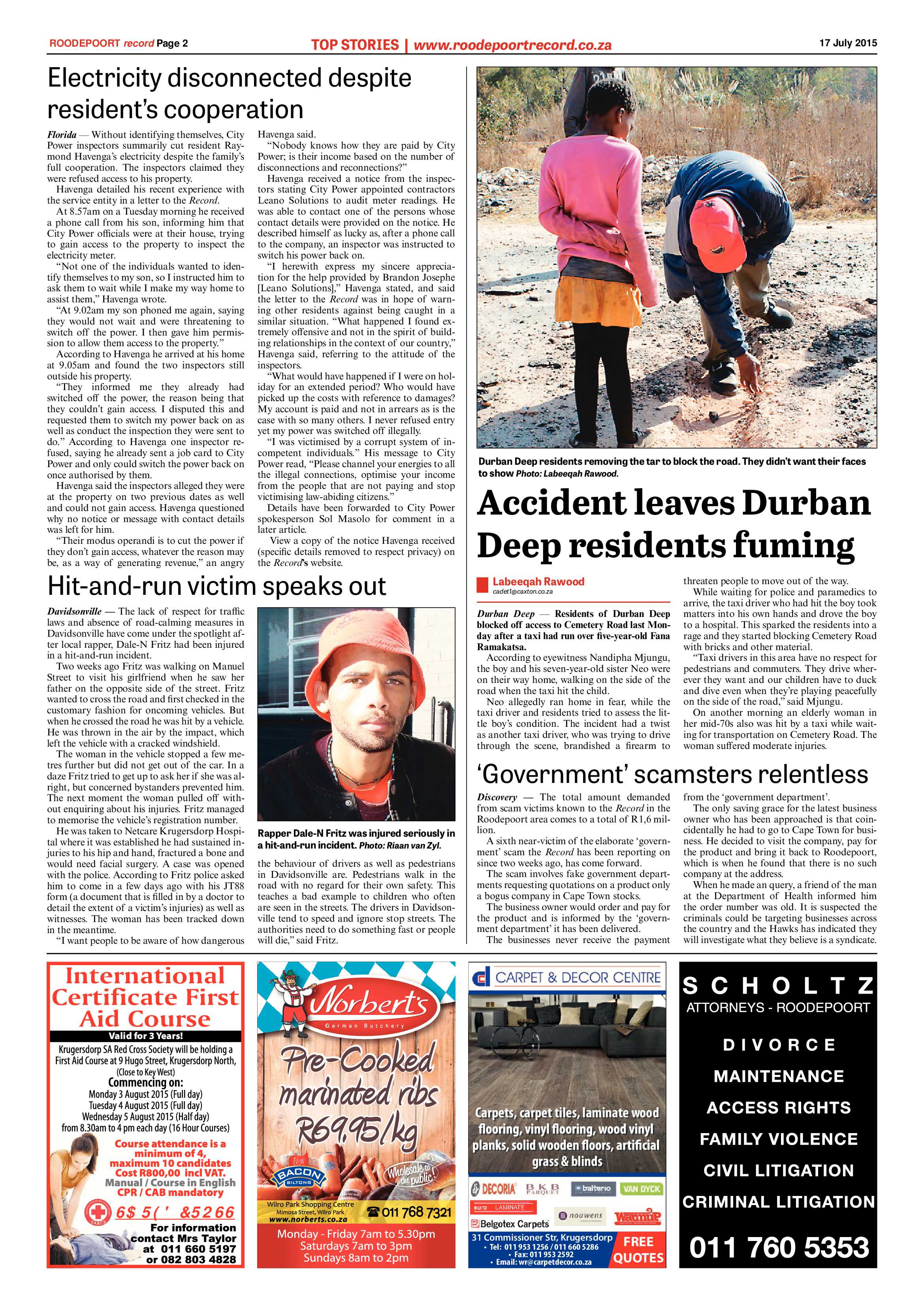 Roodepoort Record 17 July 2015 page 2