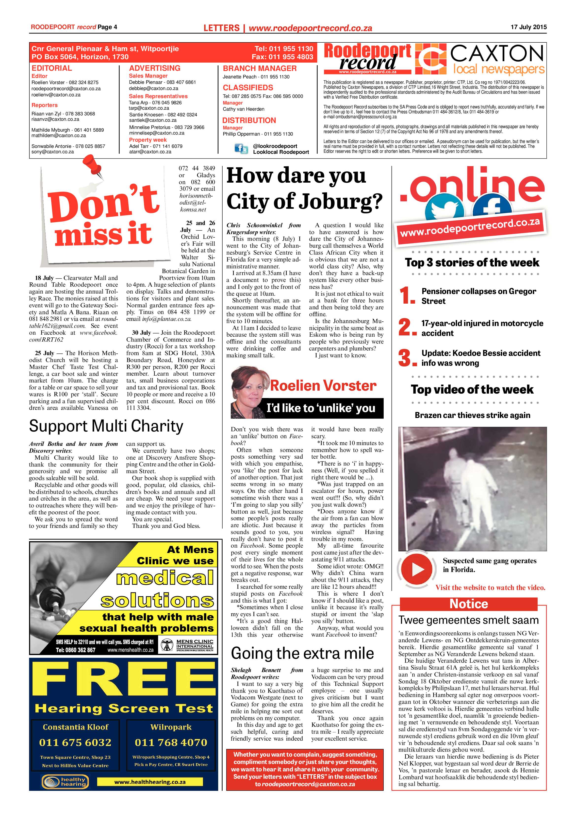 Roodepoort Record 17 July 2015 page 4