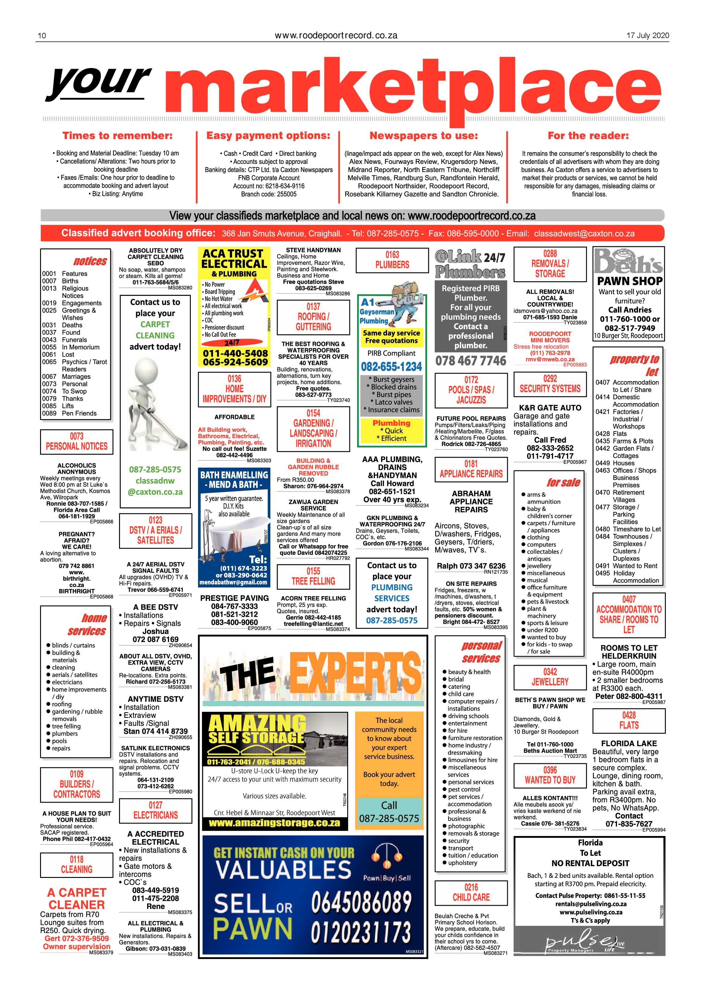 Roodepoort Record 17 July 2020 page 10