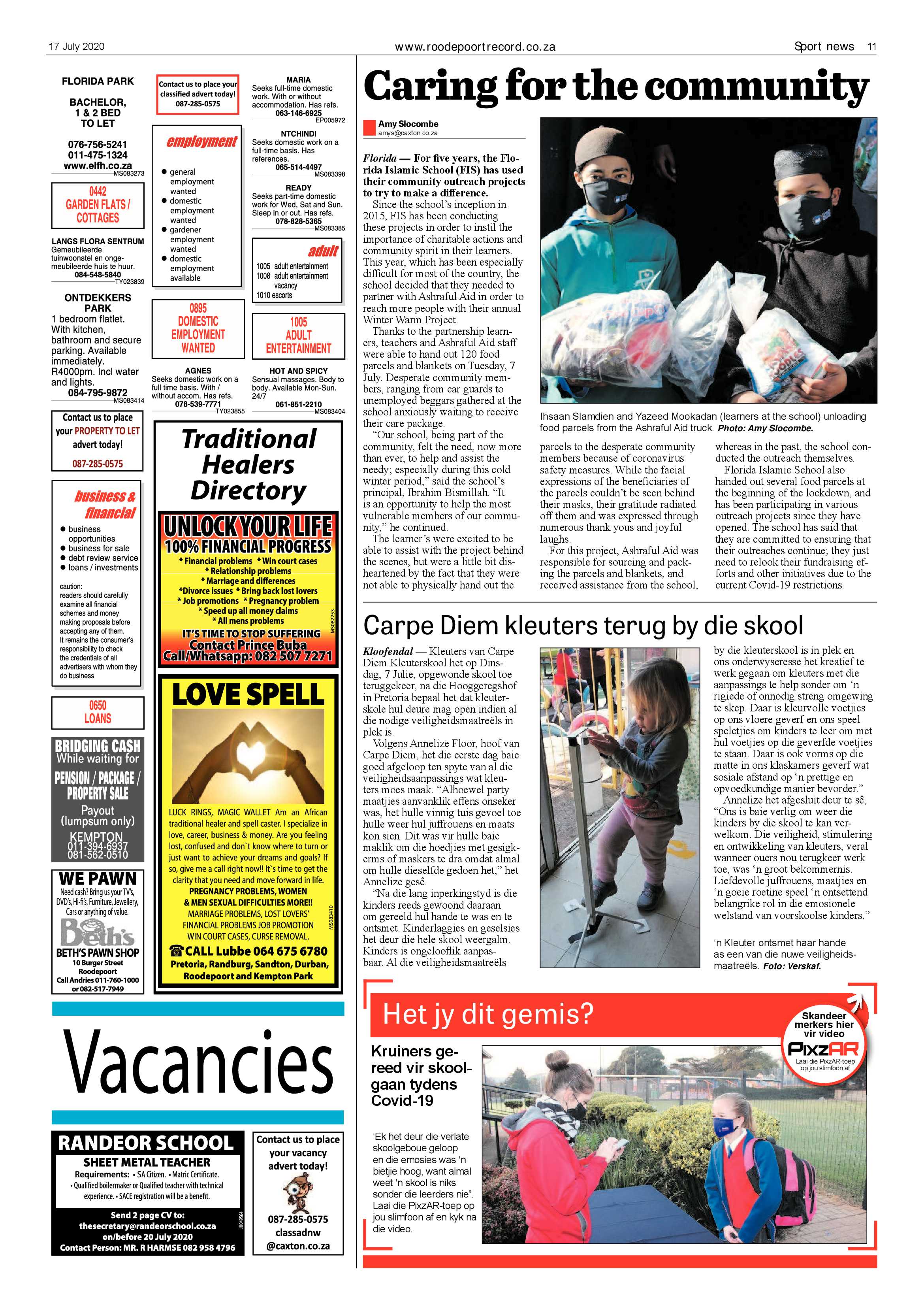Roodepoort Record 17 July 2020 page 11
