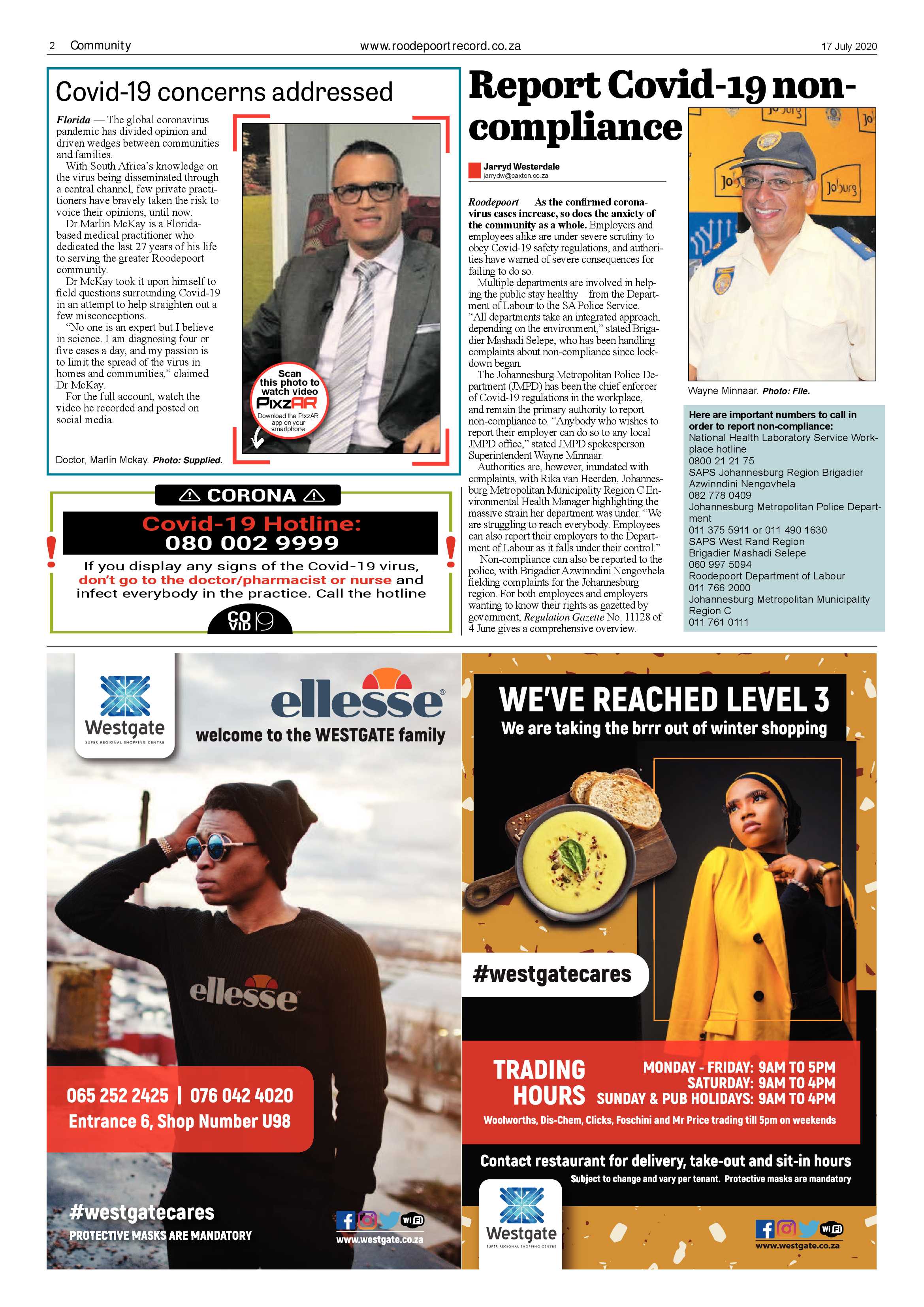 Roodepoort Record 17 July 2020 page 2