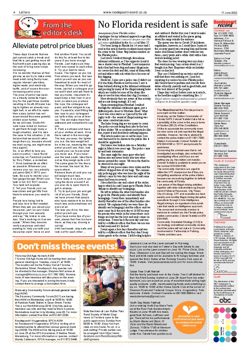 Roodepoort Record 17 June 2022 page 4