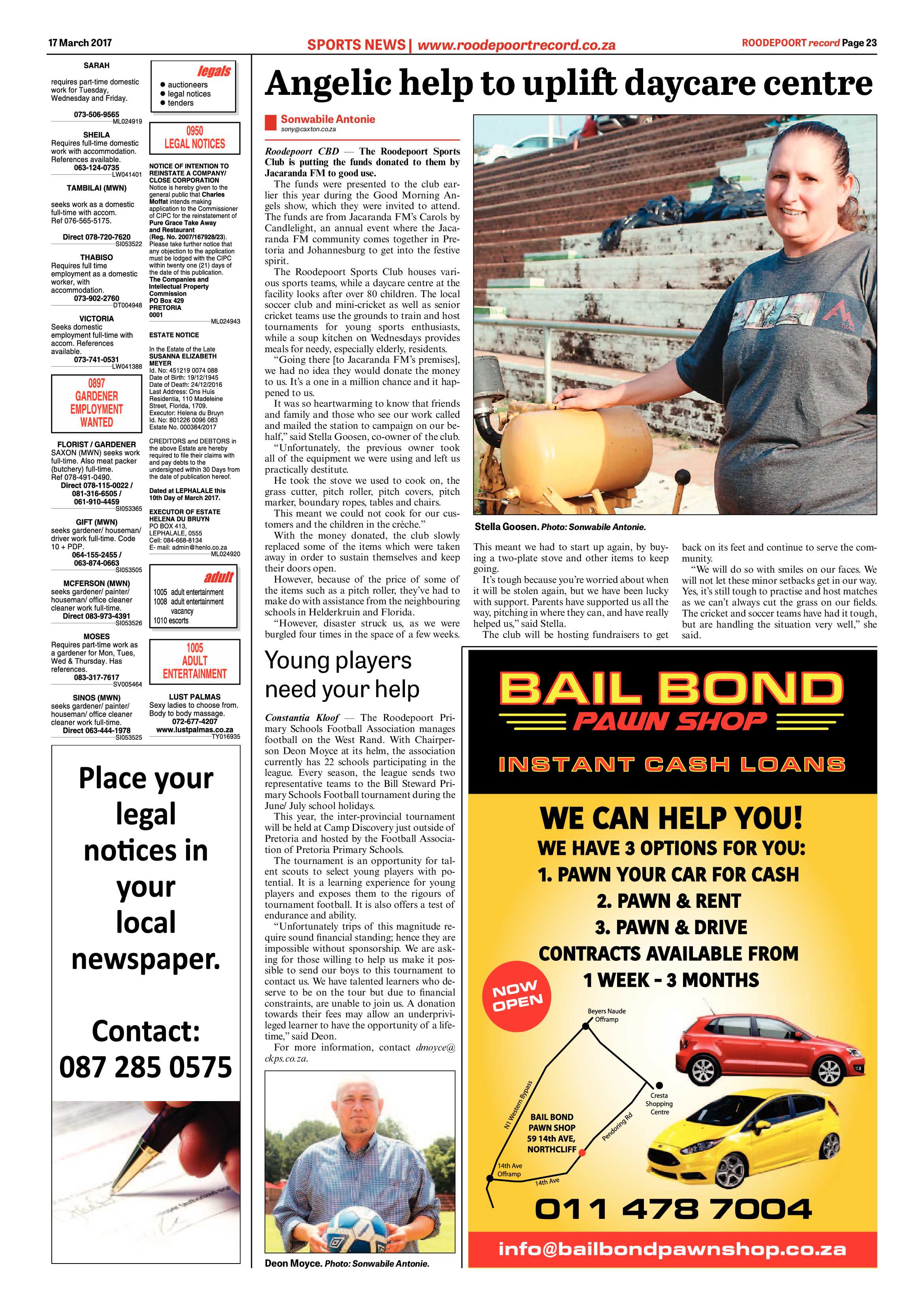 Roodepoort Record 17 March 2017 page 23
