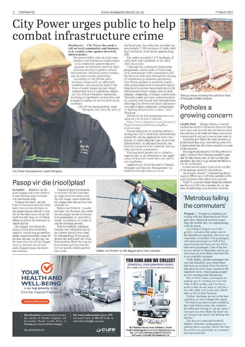 Roodepoort Record 17 March 2023 page 2