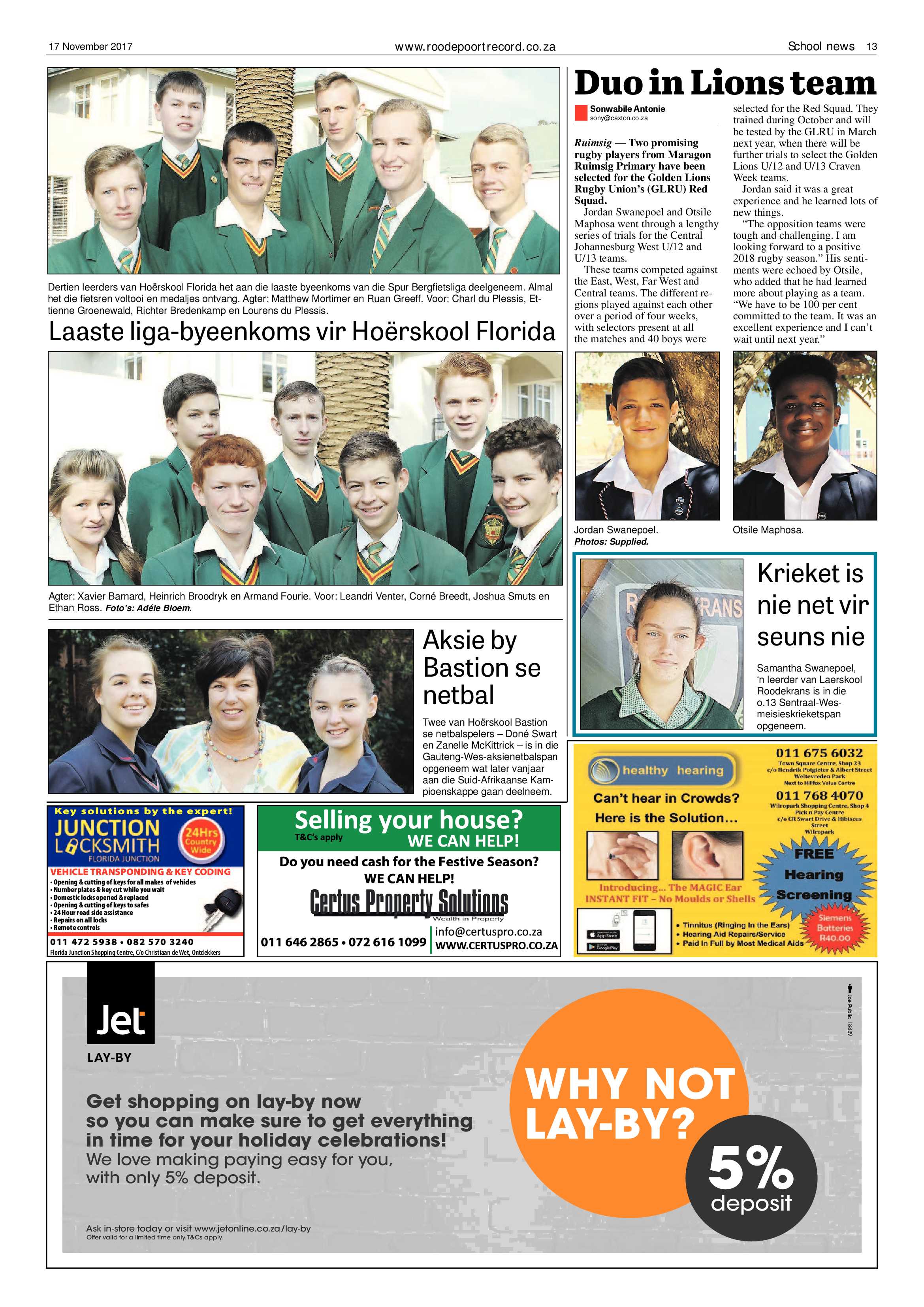 Roodepoort Record 17 November 2017 page 13