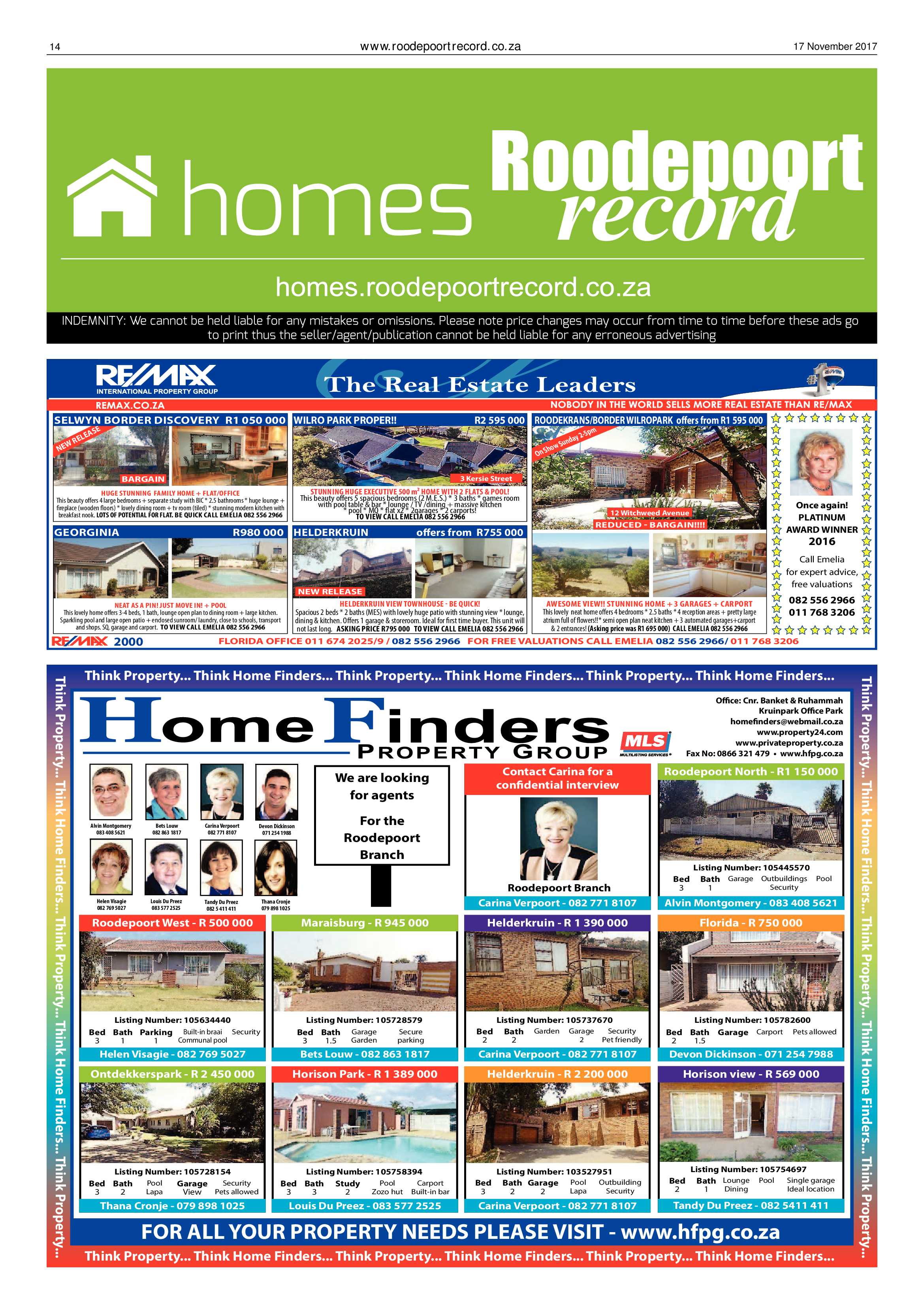 Roodepoort Record 17 November 2017 page 14