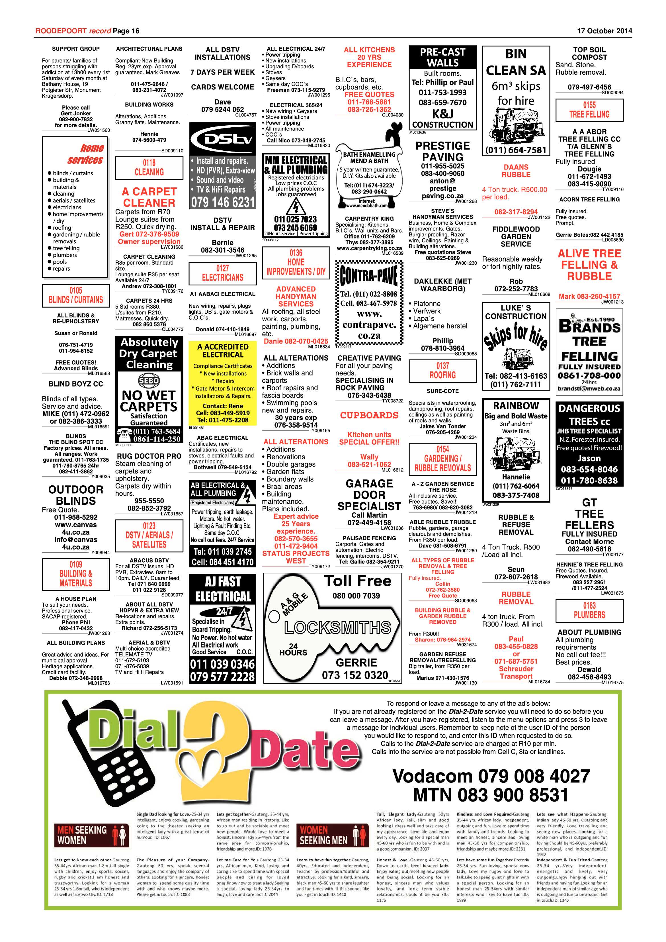 Roodepoort Record 17 October 2014 page 16