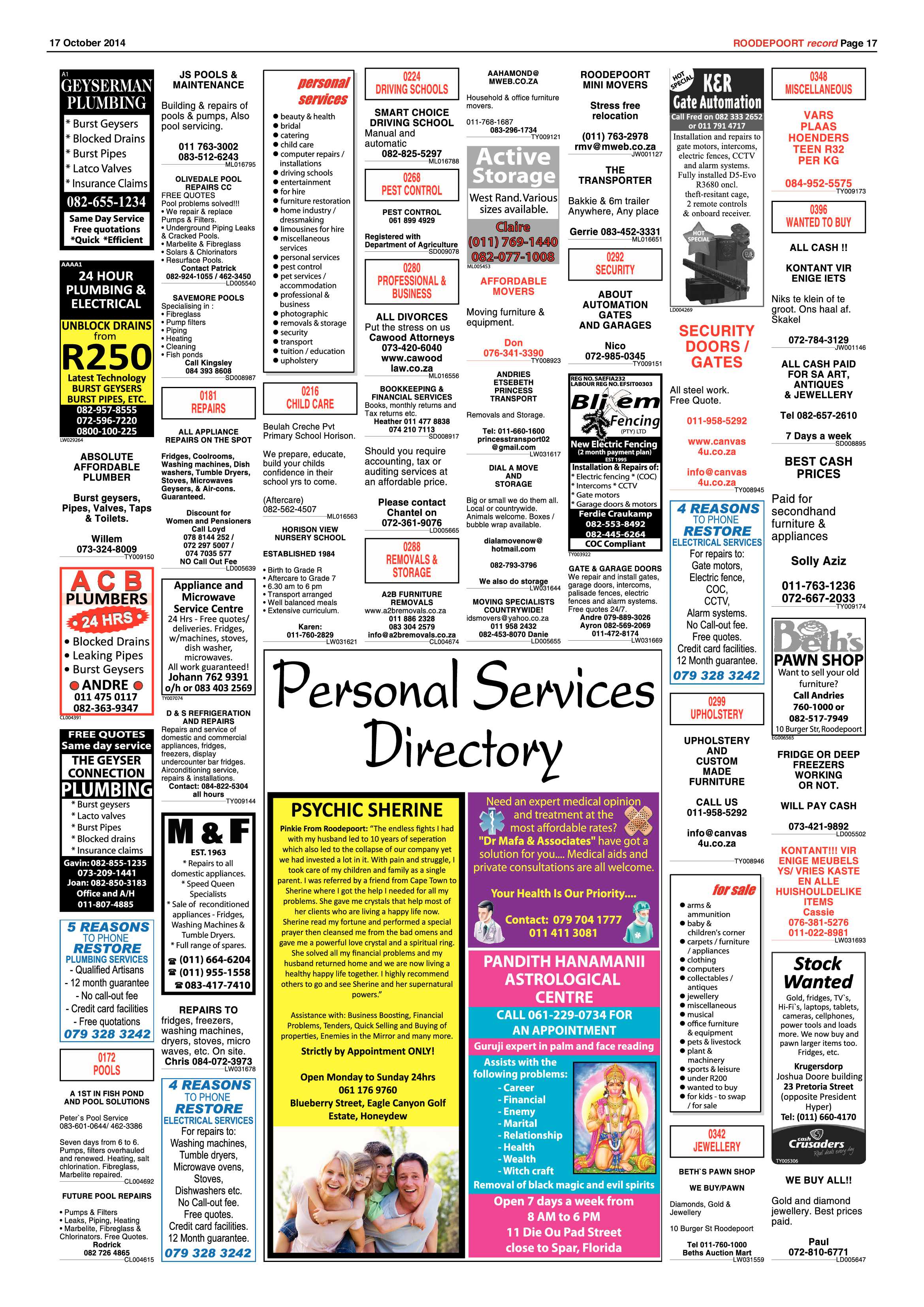 Roodepoort Record 17 October 2014 page 17