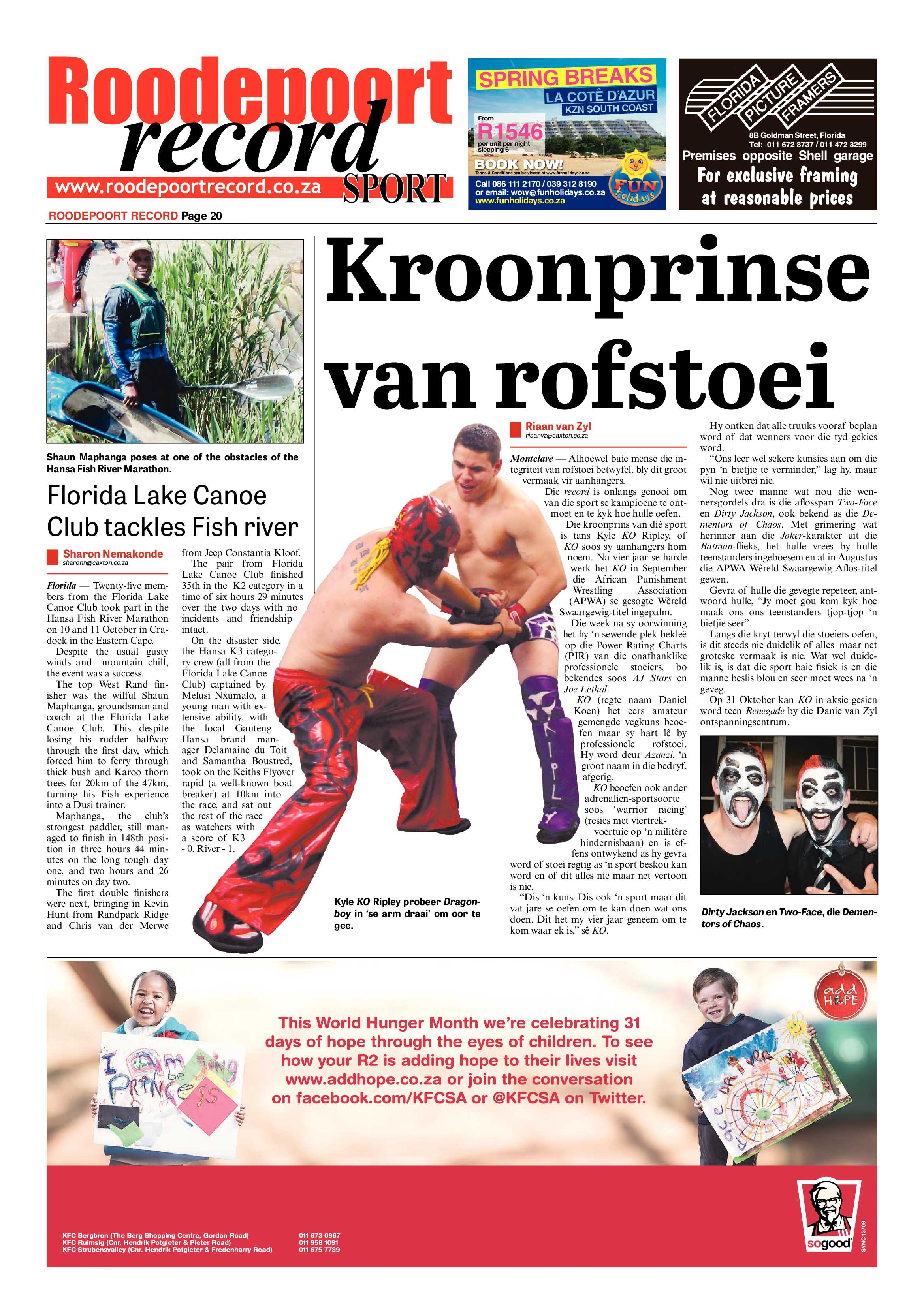 Roodepoort Record 17 October 2014 page 20