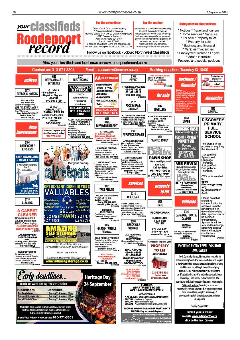 Roodepoort Record 17 September 2021 page 10