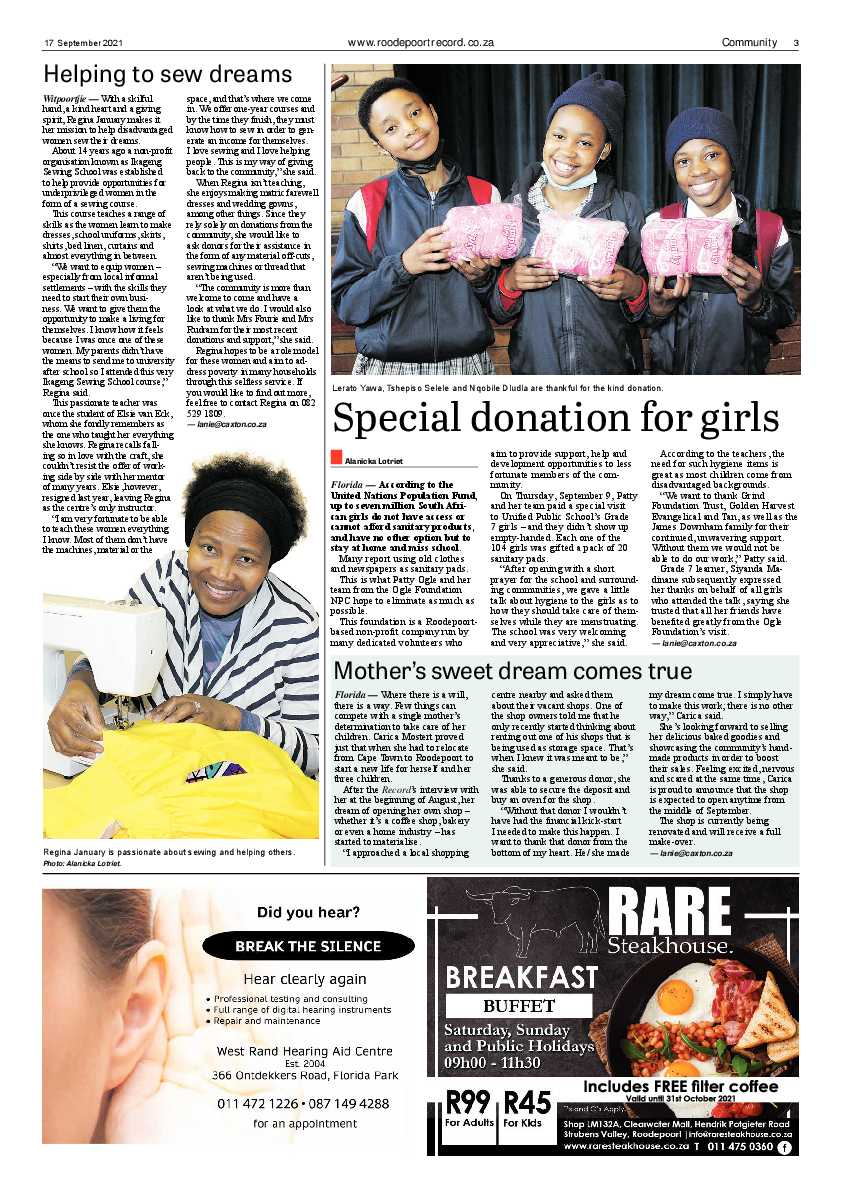 Roodepoort Record 17 September 2021 page 3