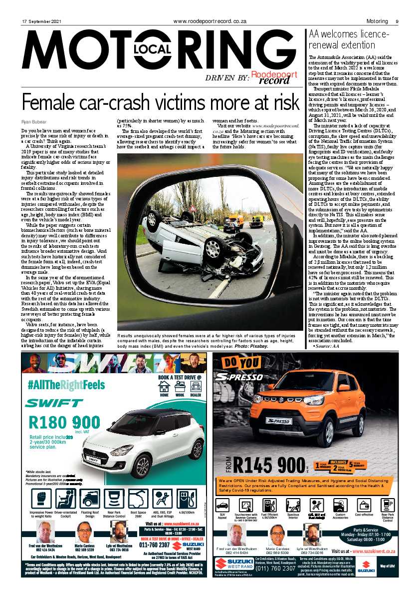 Roodepoort Record 17 September 2021 page 9