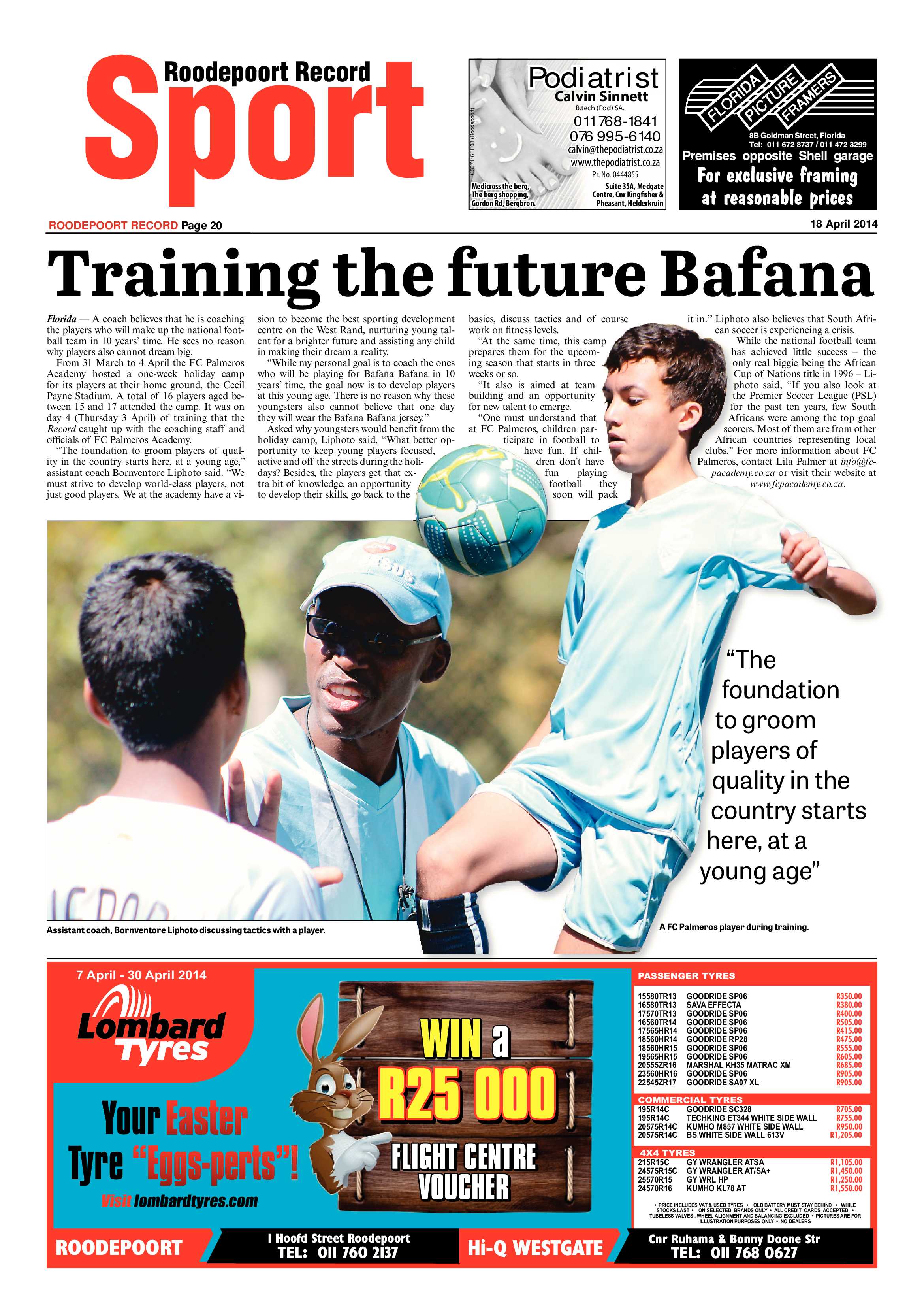 Roodepoort Record 18 April 2014 page 20