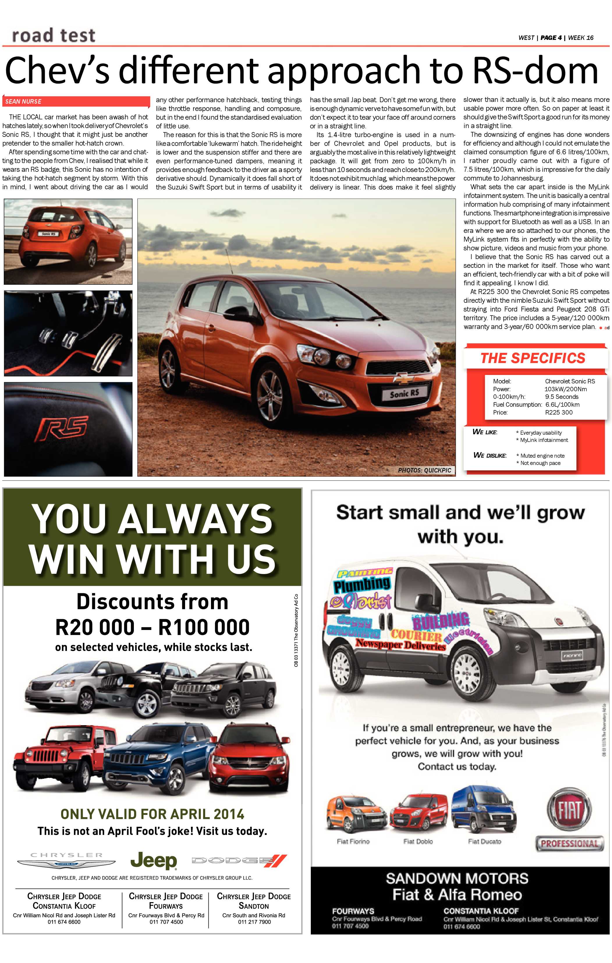 Roodepoort Record 18 April 2014 page 24