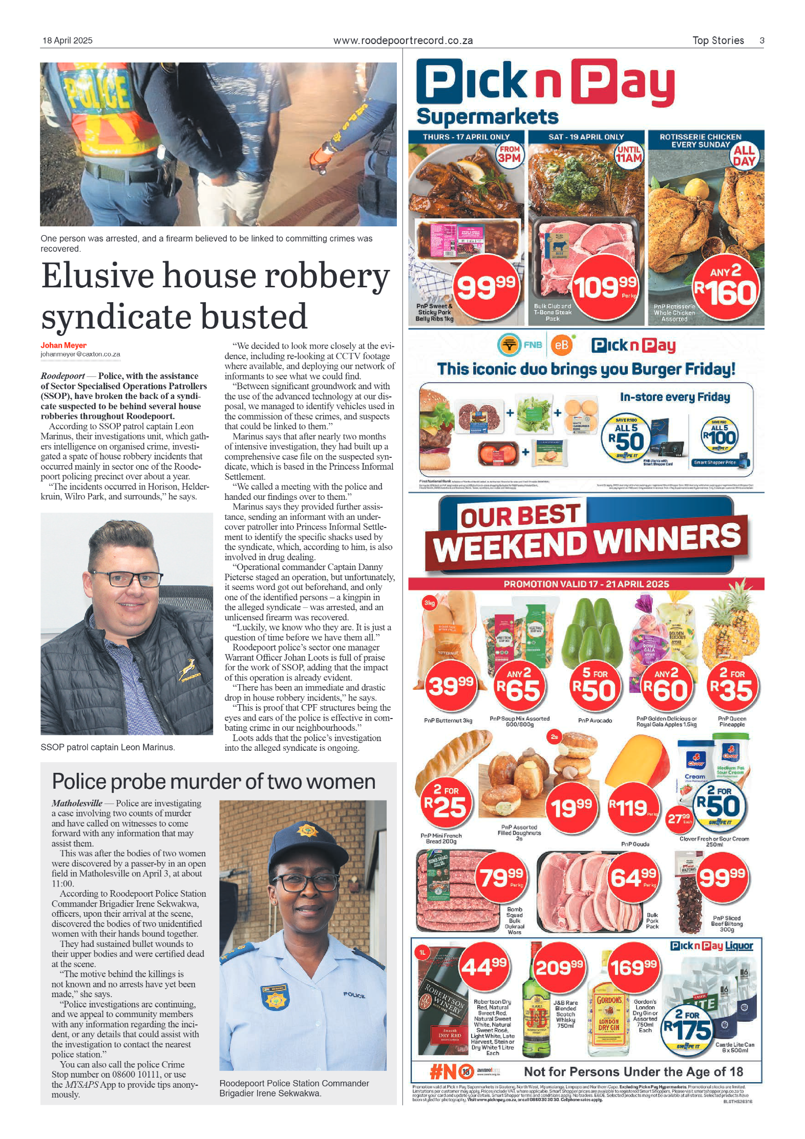Roodepoort Record 18 April 2025 page 3