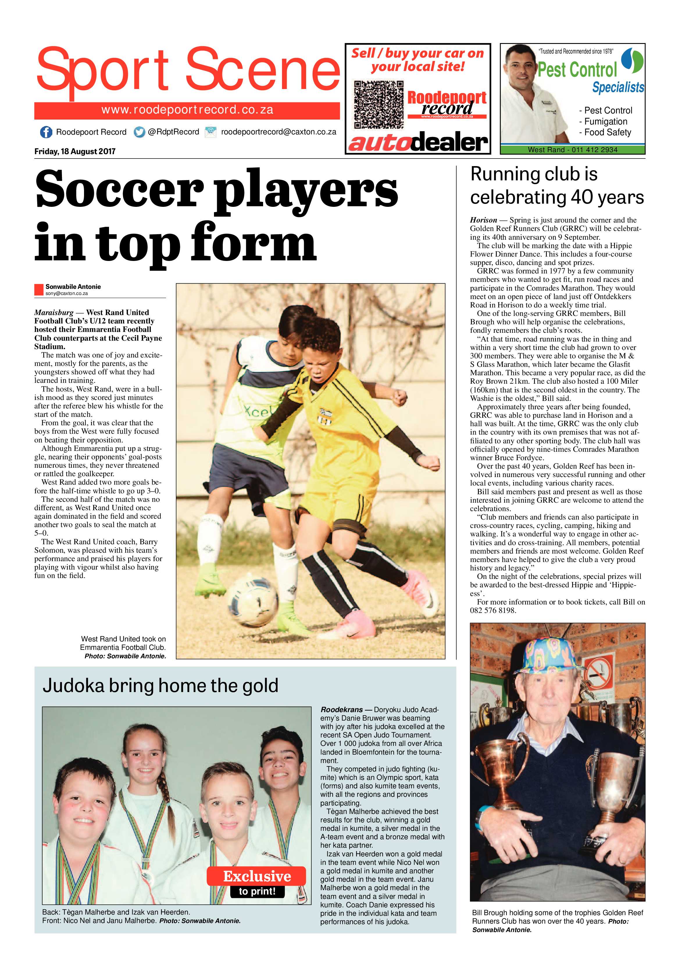 Roodepoort Record 18 August 2017 page 20