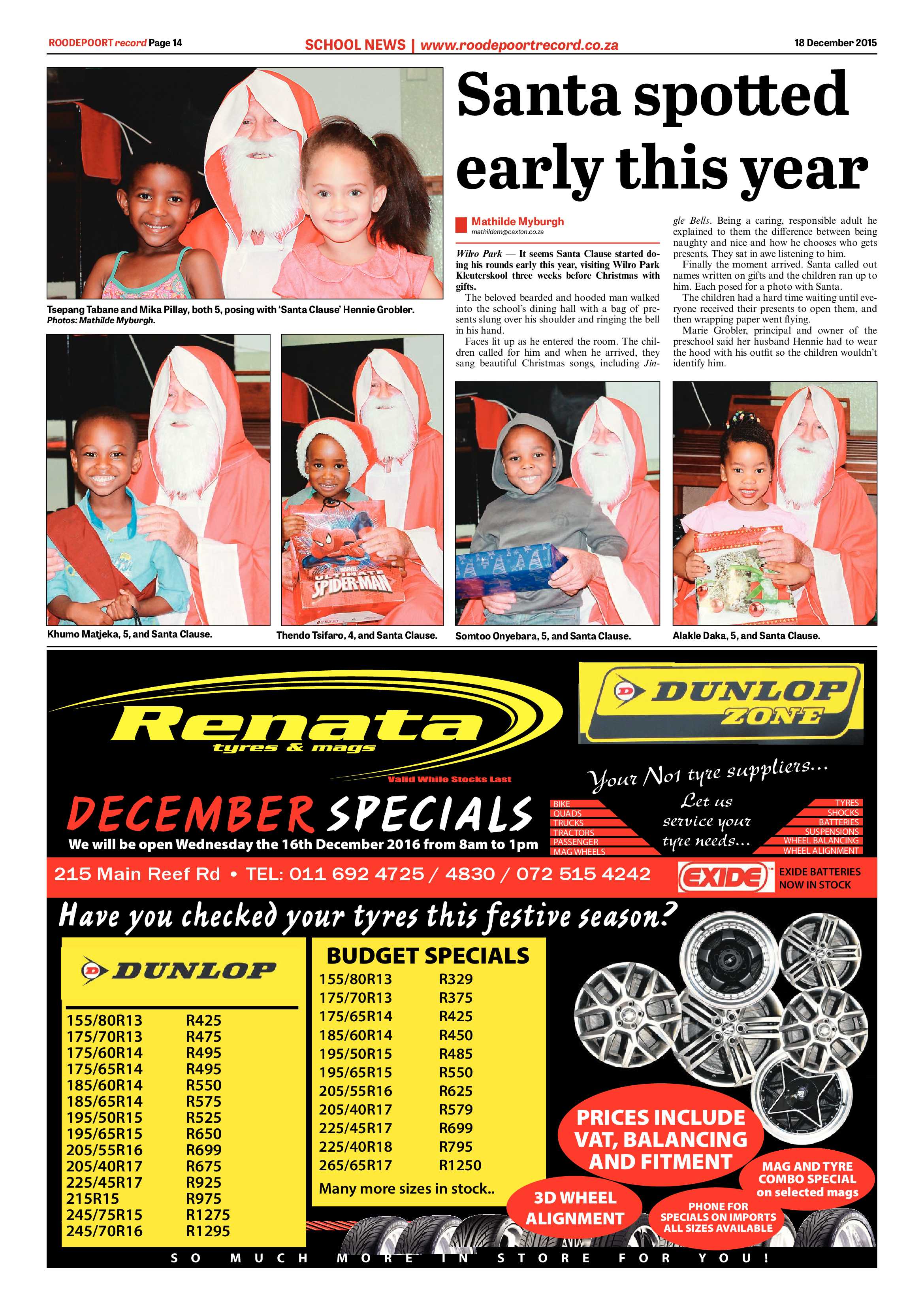 Roodepoort Record 18 December 2015 page 14