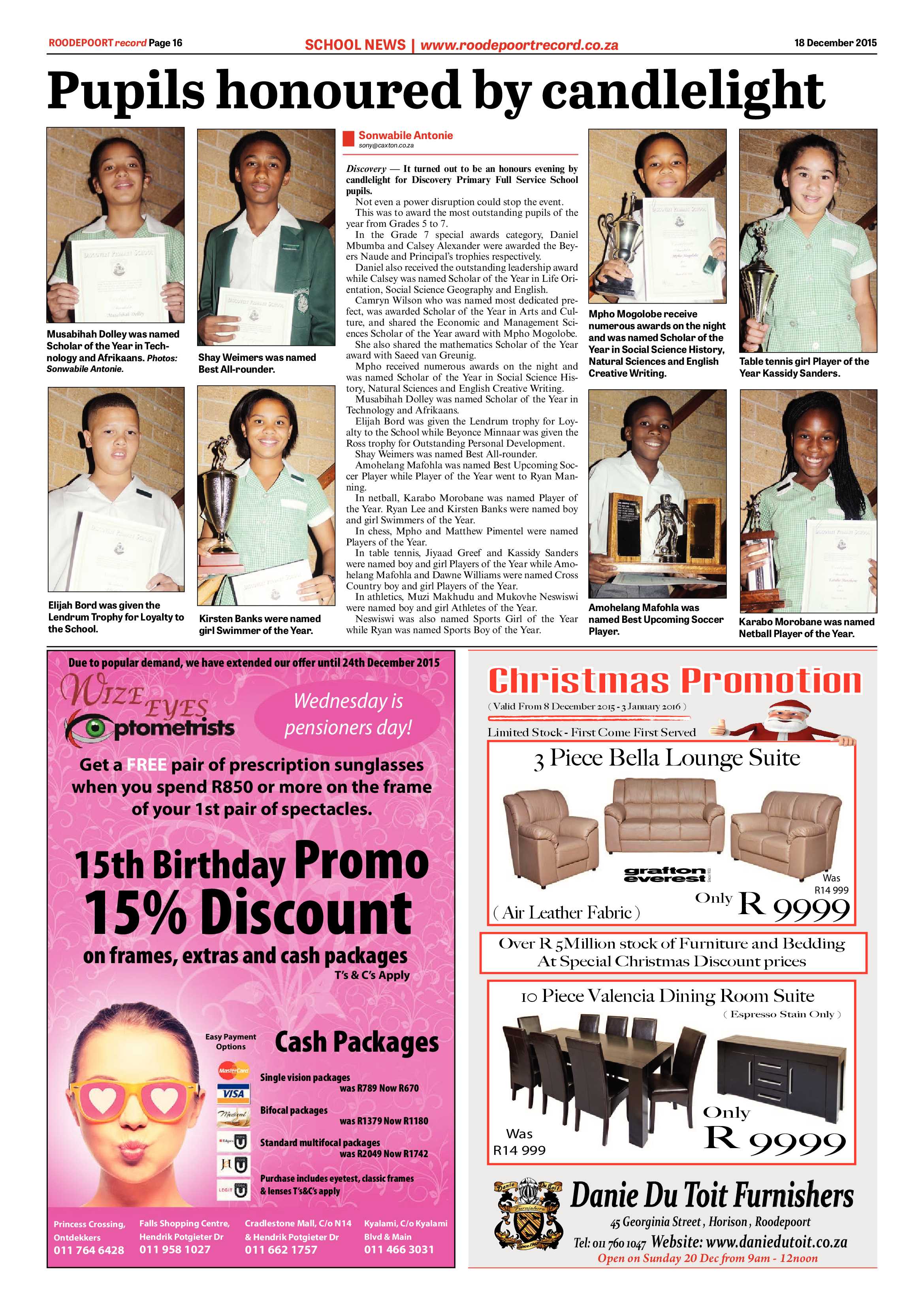 Roodepoort Record 18 December 2015 page 16