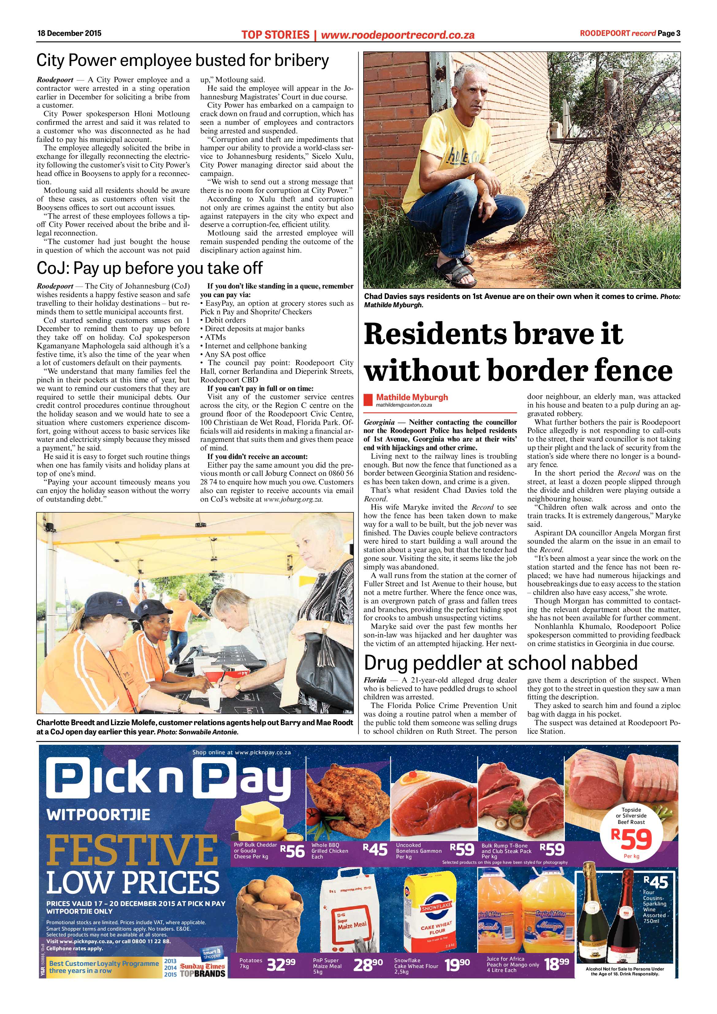 Roodepoort Record 18 December 2015 page 3