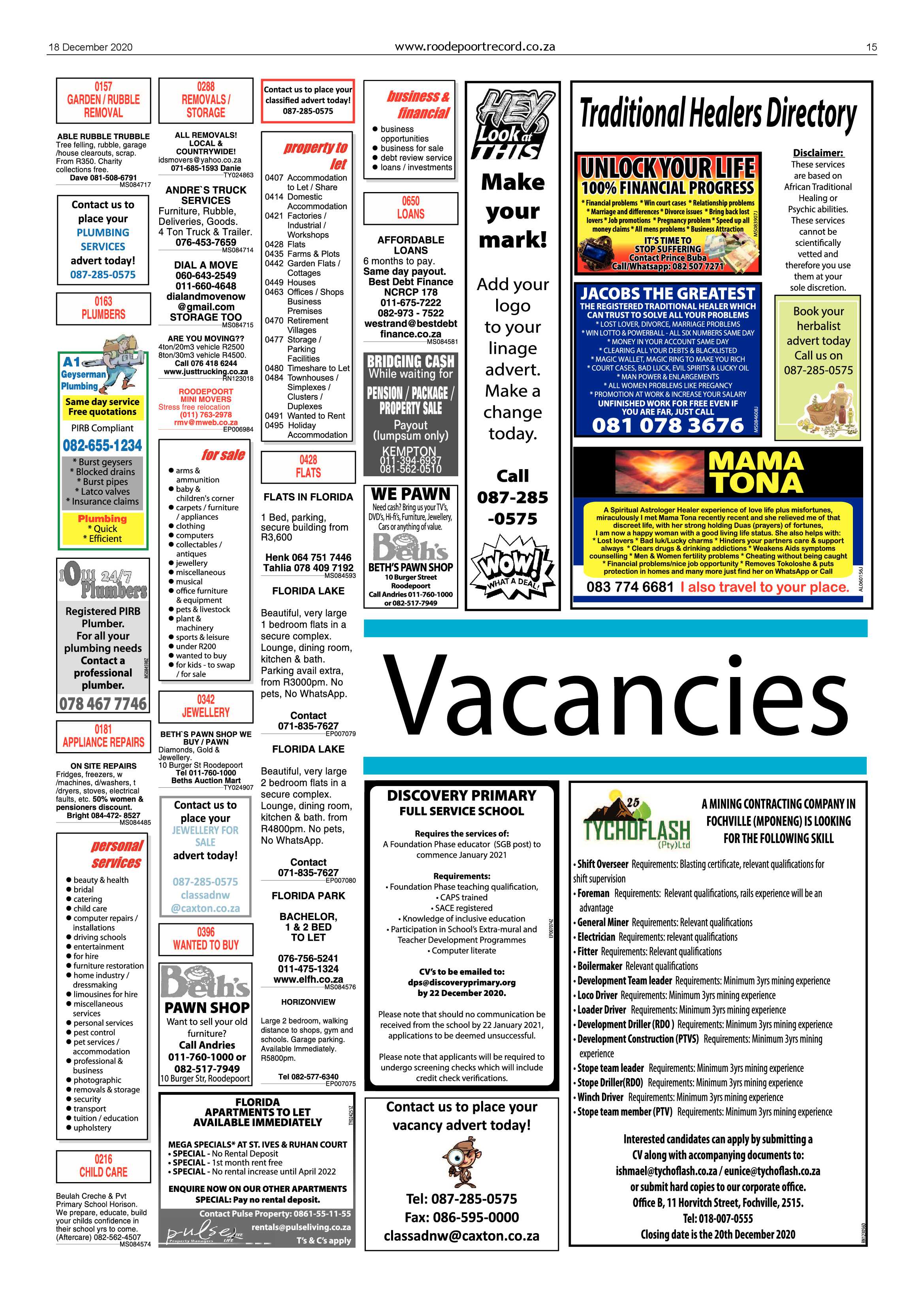 Roodepoort Record 18 December 2020 page 15