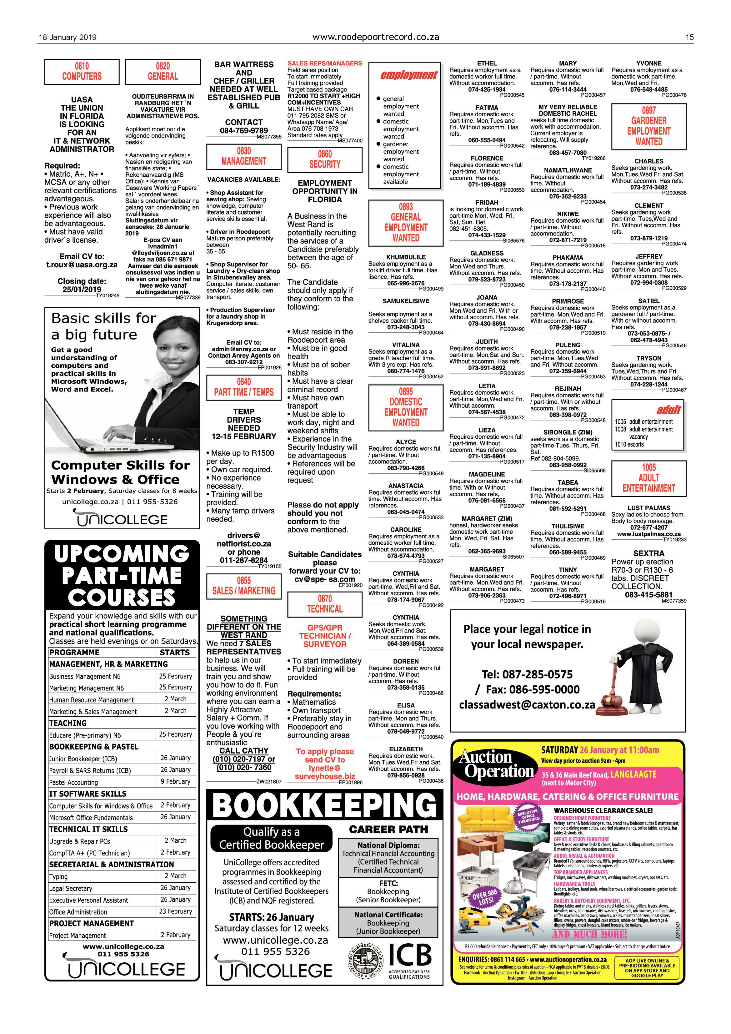 Roodepoort Record 18 January 2018 page 15