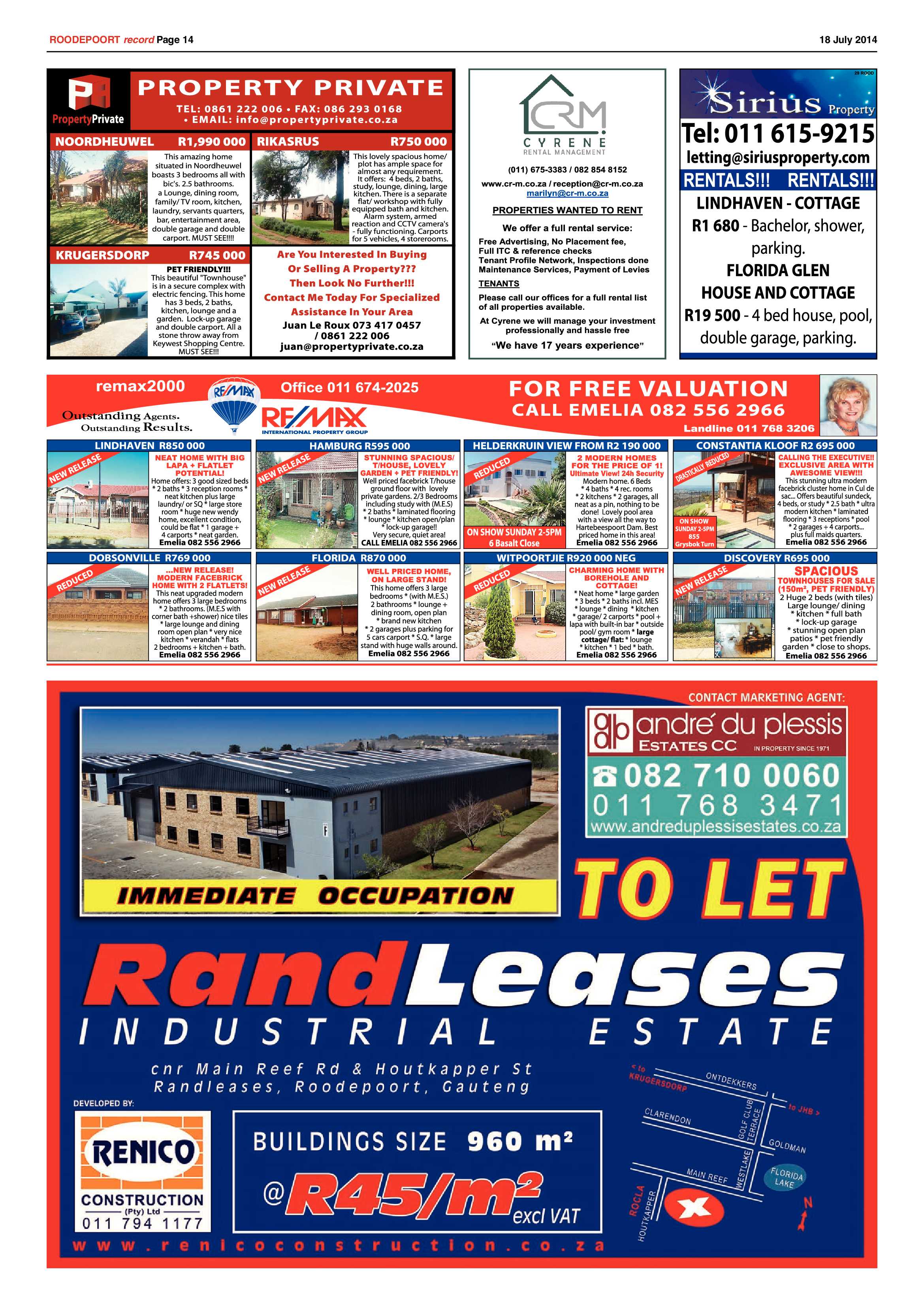 Roodepoort Record 18 July 2014 page 14