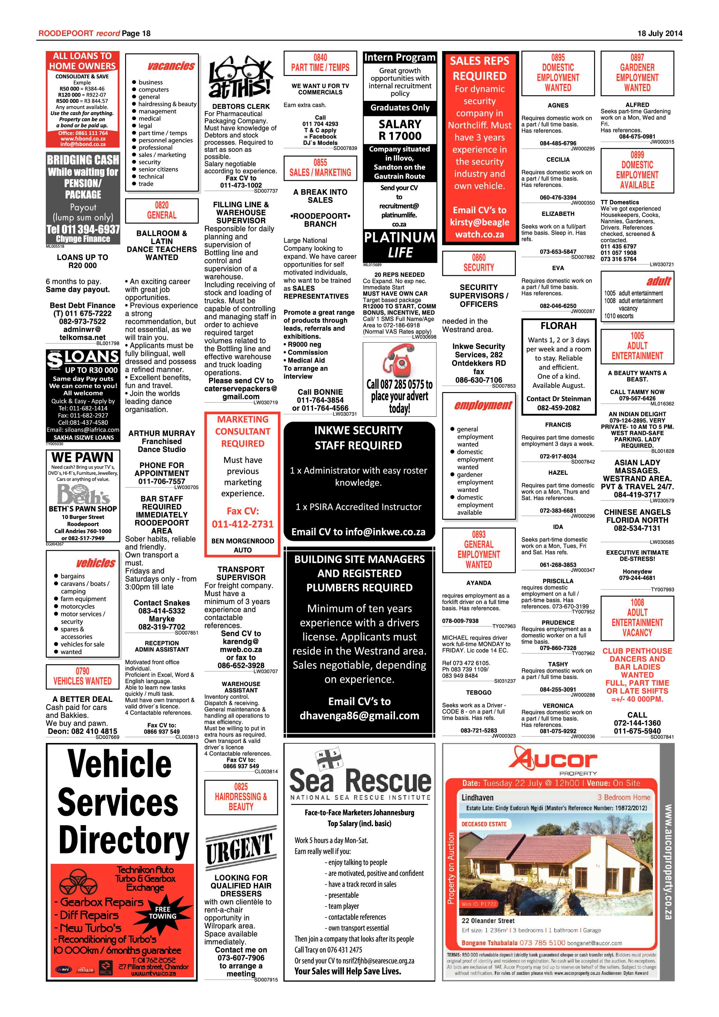 Roodepoort Record 18 July 2014 page 18