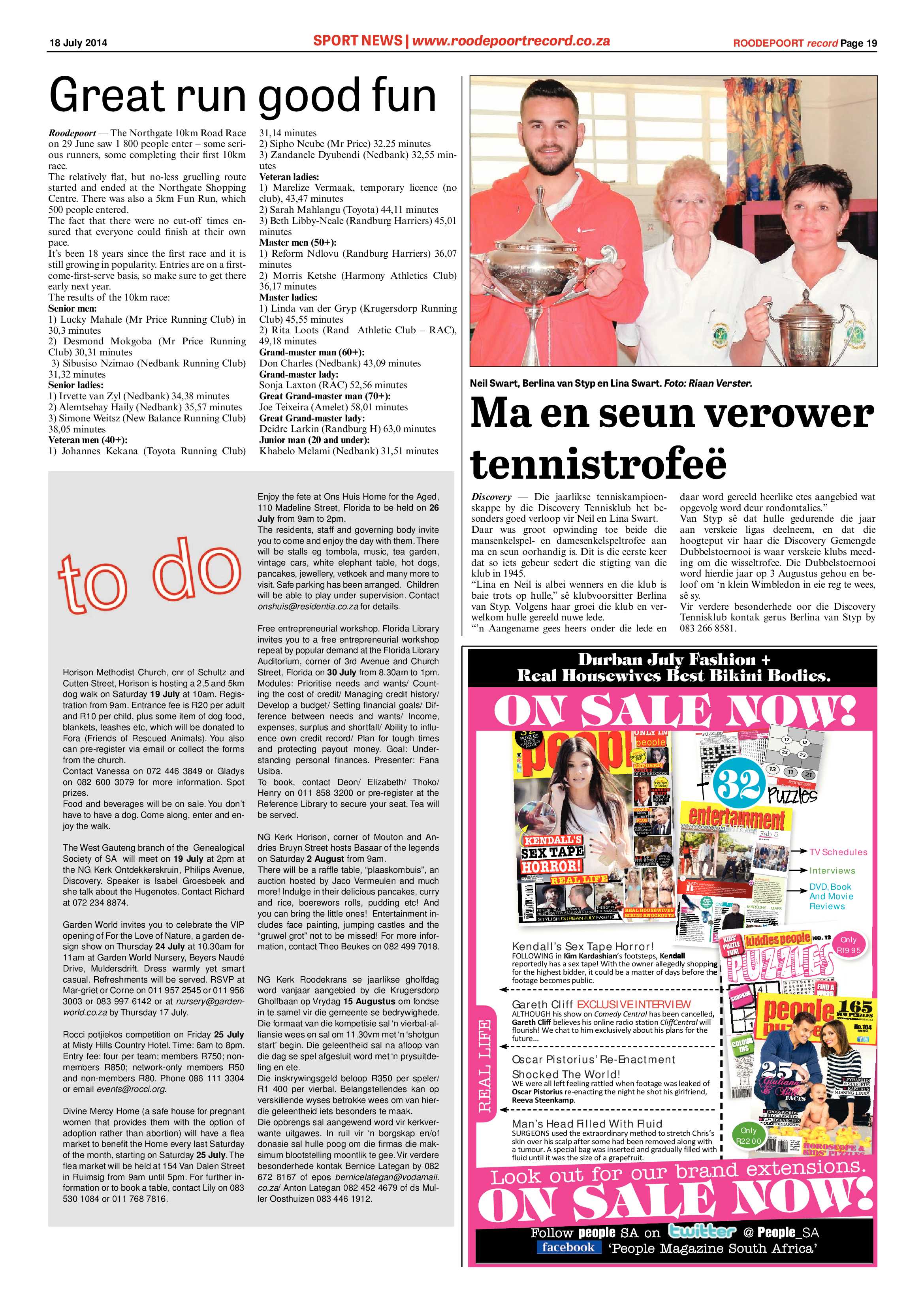Roodepoort Record 18 July 2014 page 19