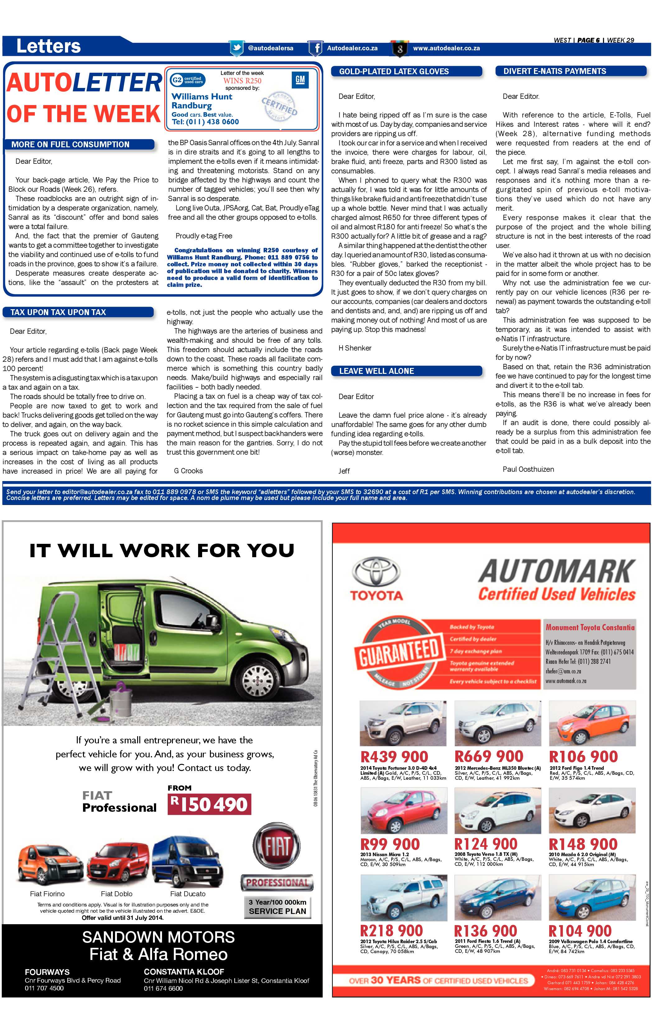 Roodepoort Record 18 July 2014 page 26