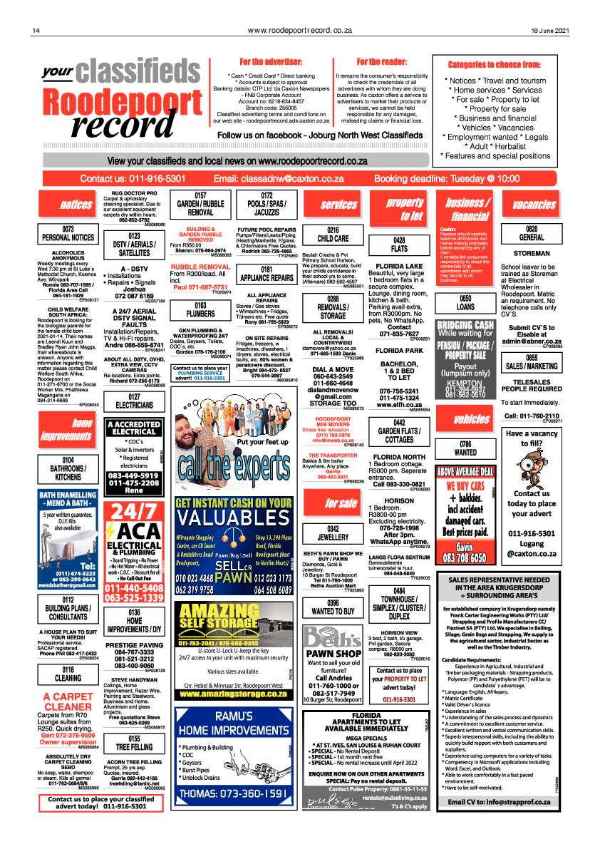 Roodepoort Record 18 June 2021 page 14