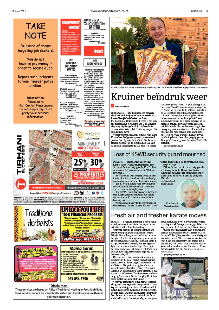 Roodepoort Record 18 June 2021 page 15