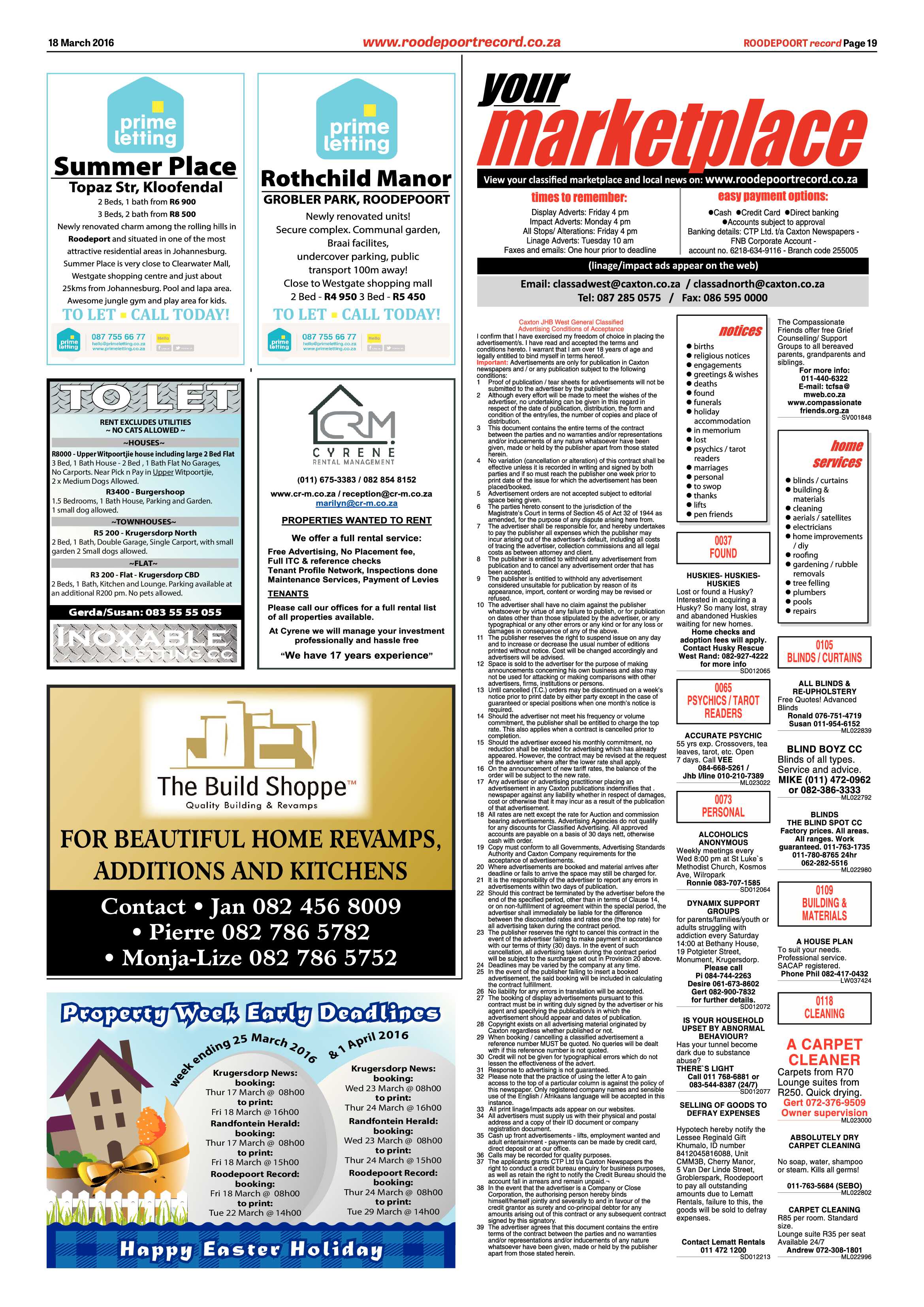 Roodepoort Record 18 March 2016 page 19