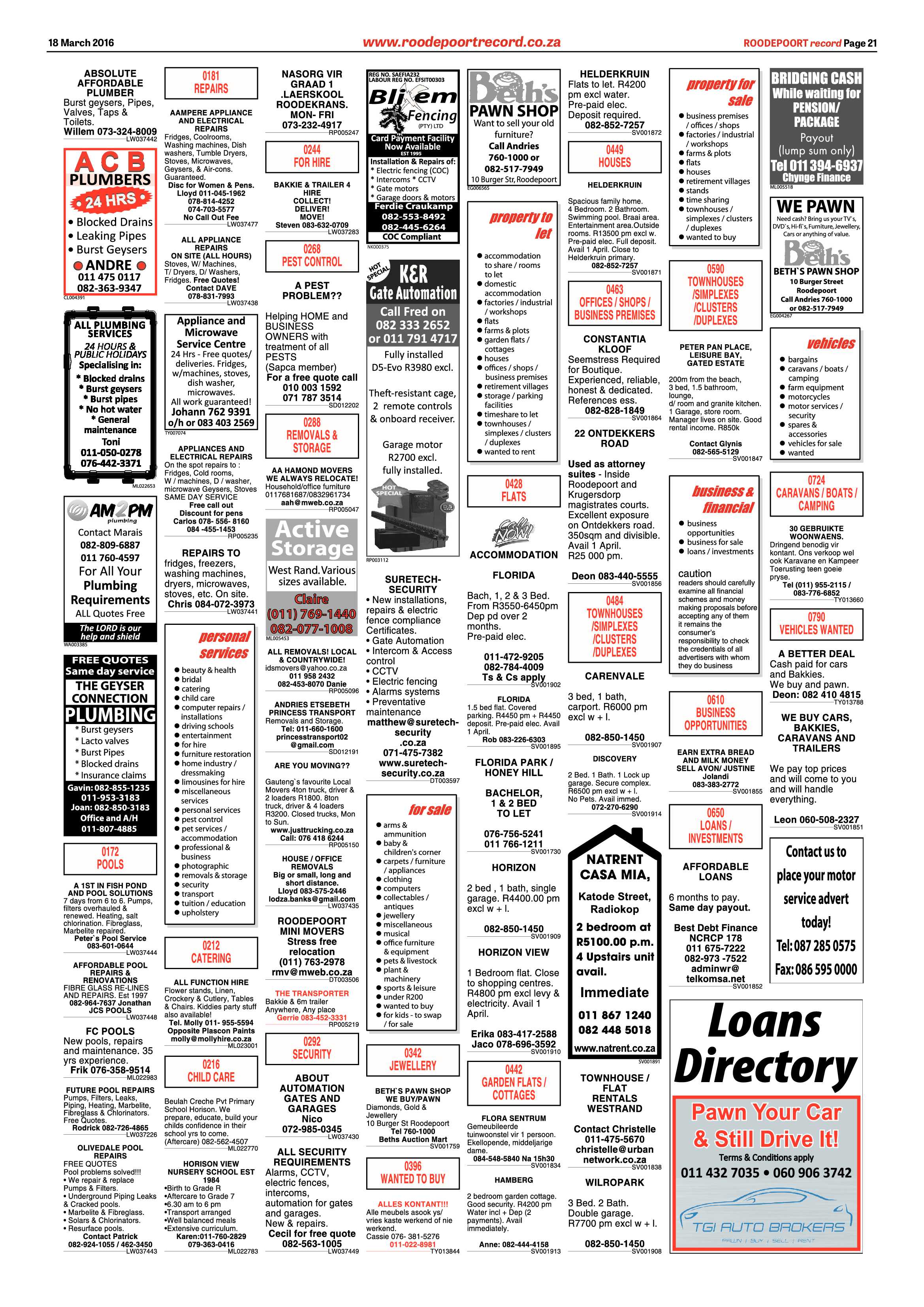 Roodepoort Record 18 March 2016 page 21