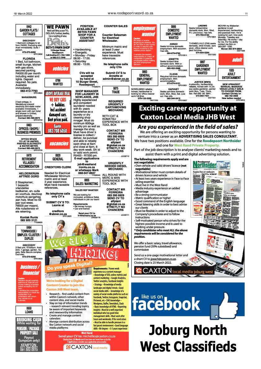 Roodepoort Record 18 March 2022 page 11