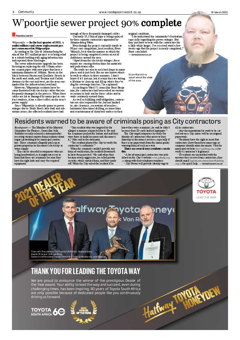Roodepoort Record 18 March 2022 page 8