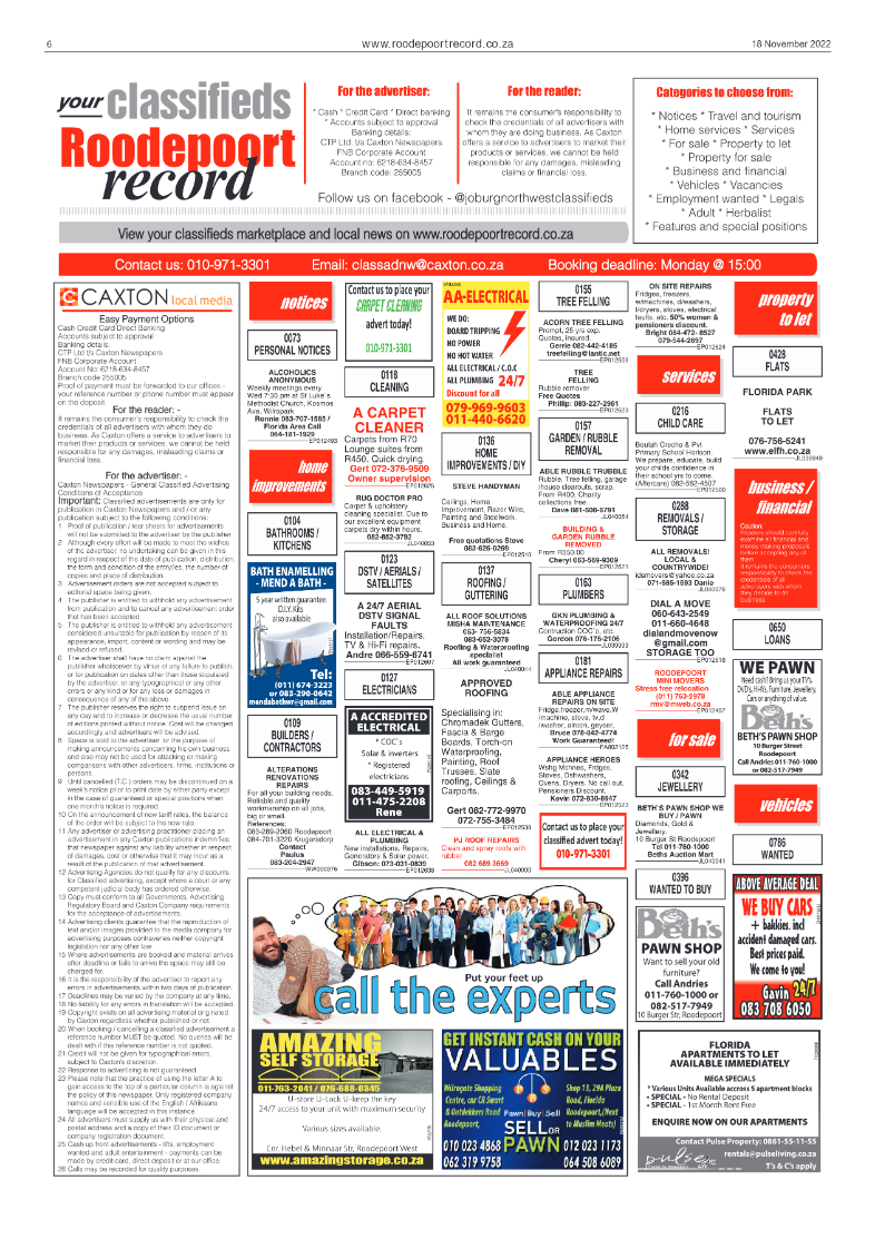 Roodepoort Record 18 November 2022 page 6