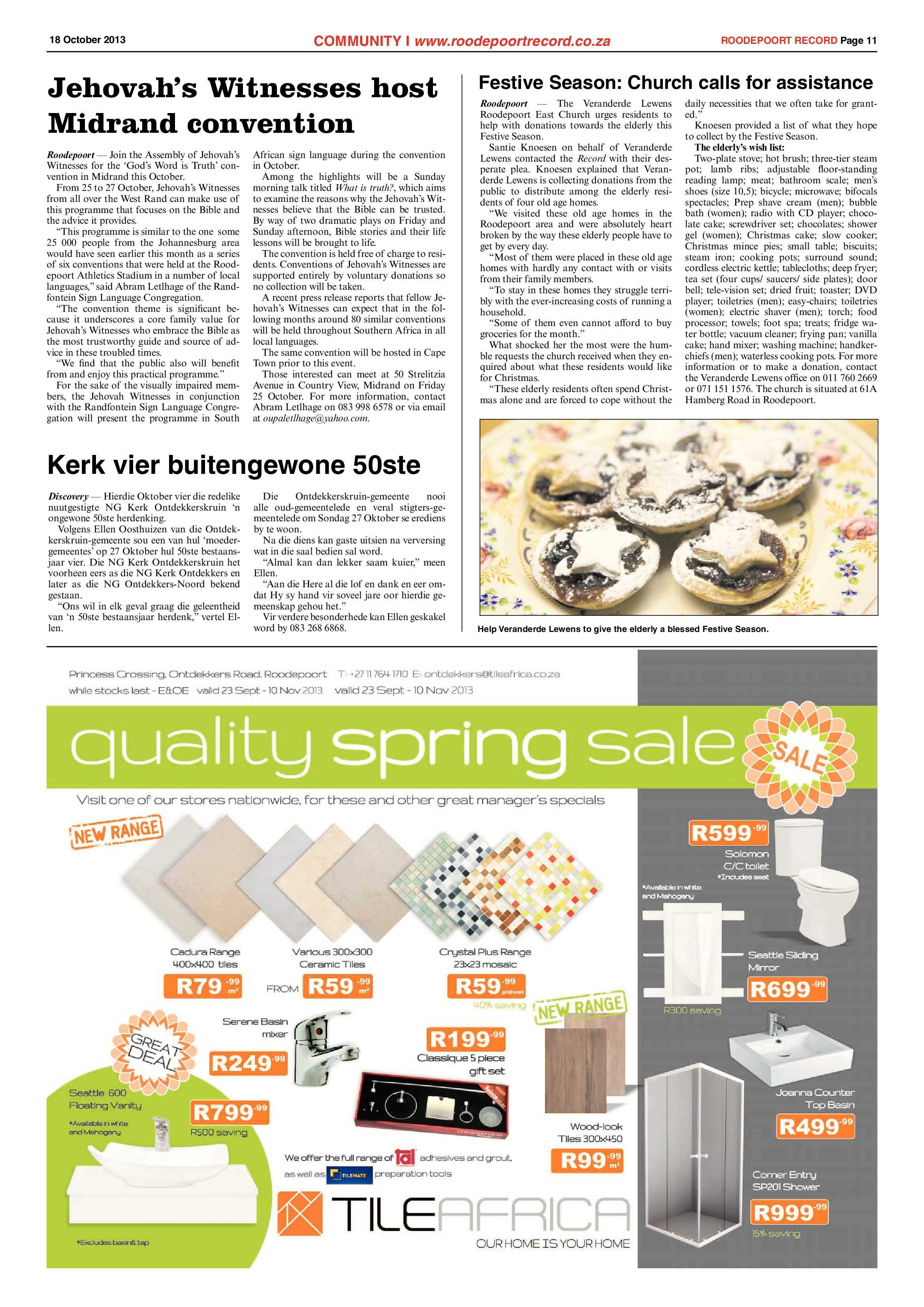 Roodepoort Record 18 October 2013 page 11