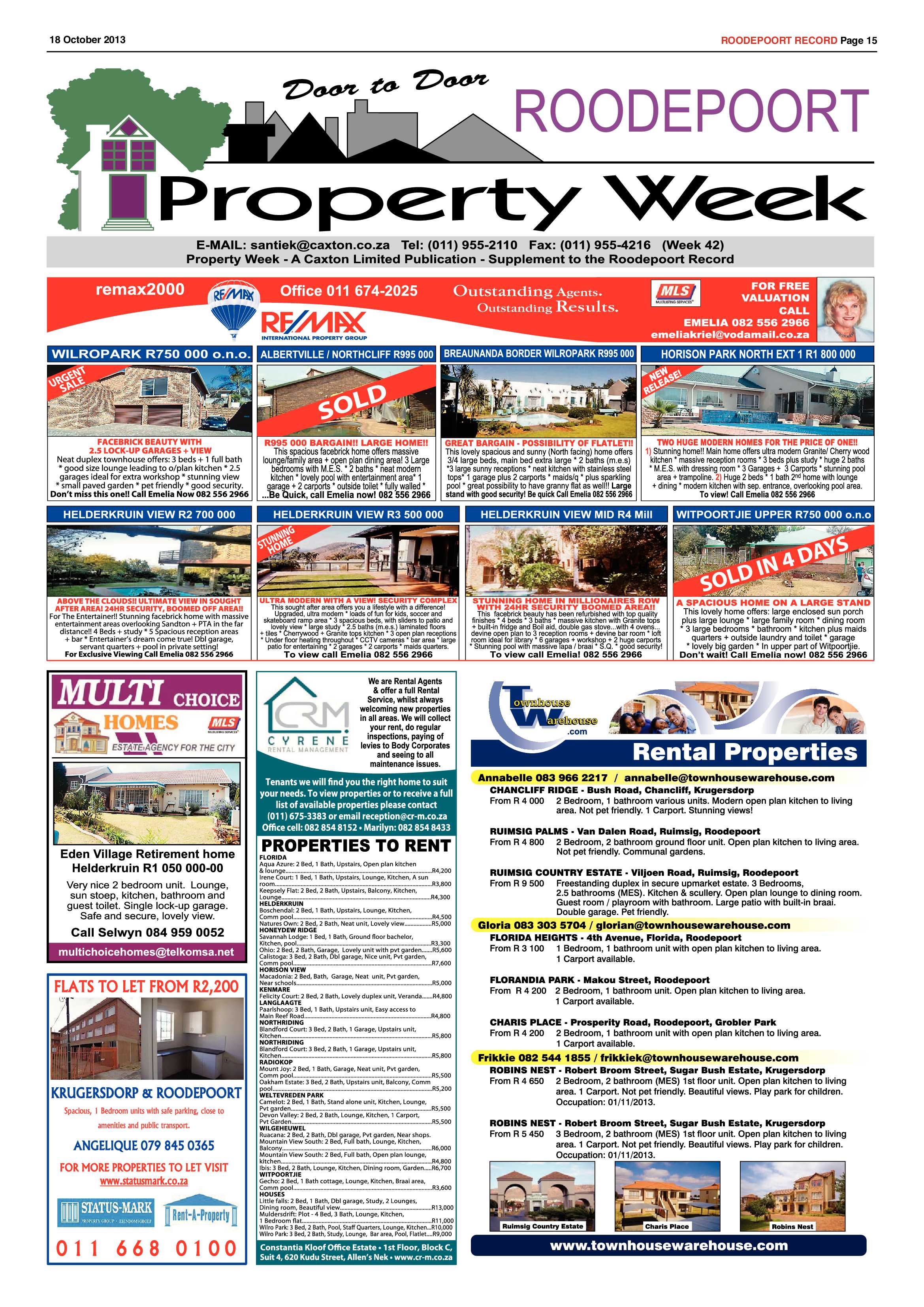 Roodepoort Record 18 October 2013 page 15
