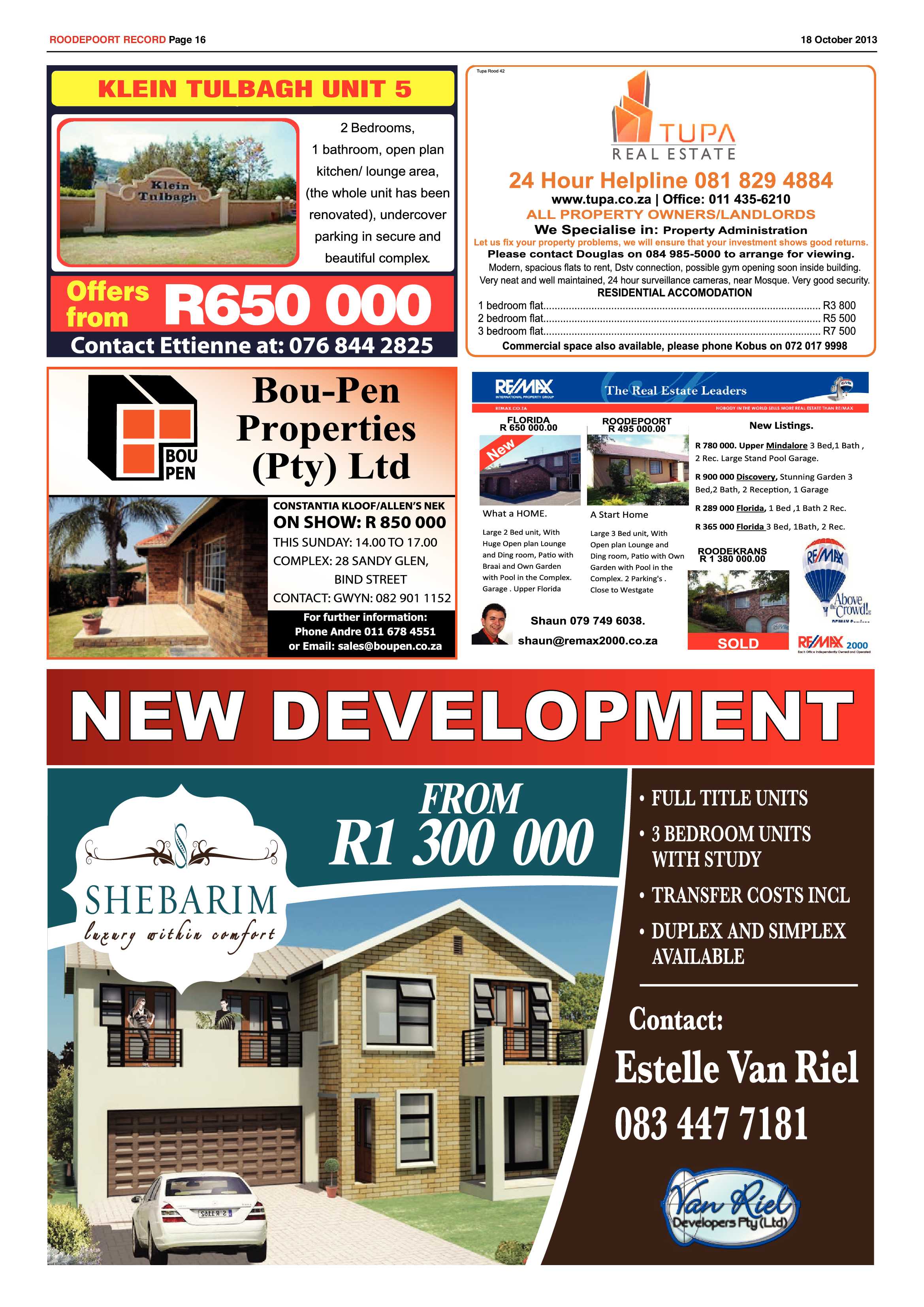 Roodepoort Record 18 October 2013 page 16