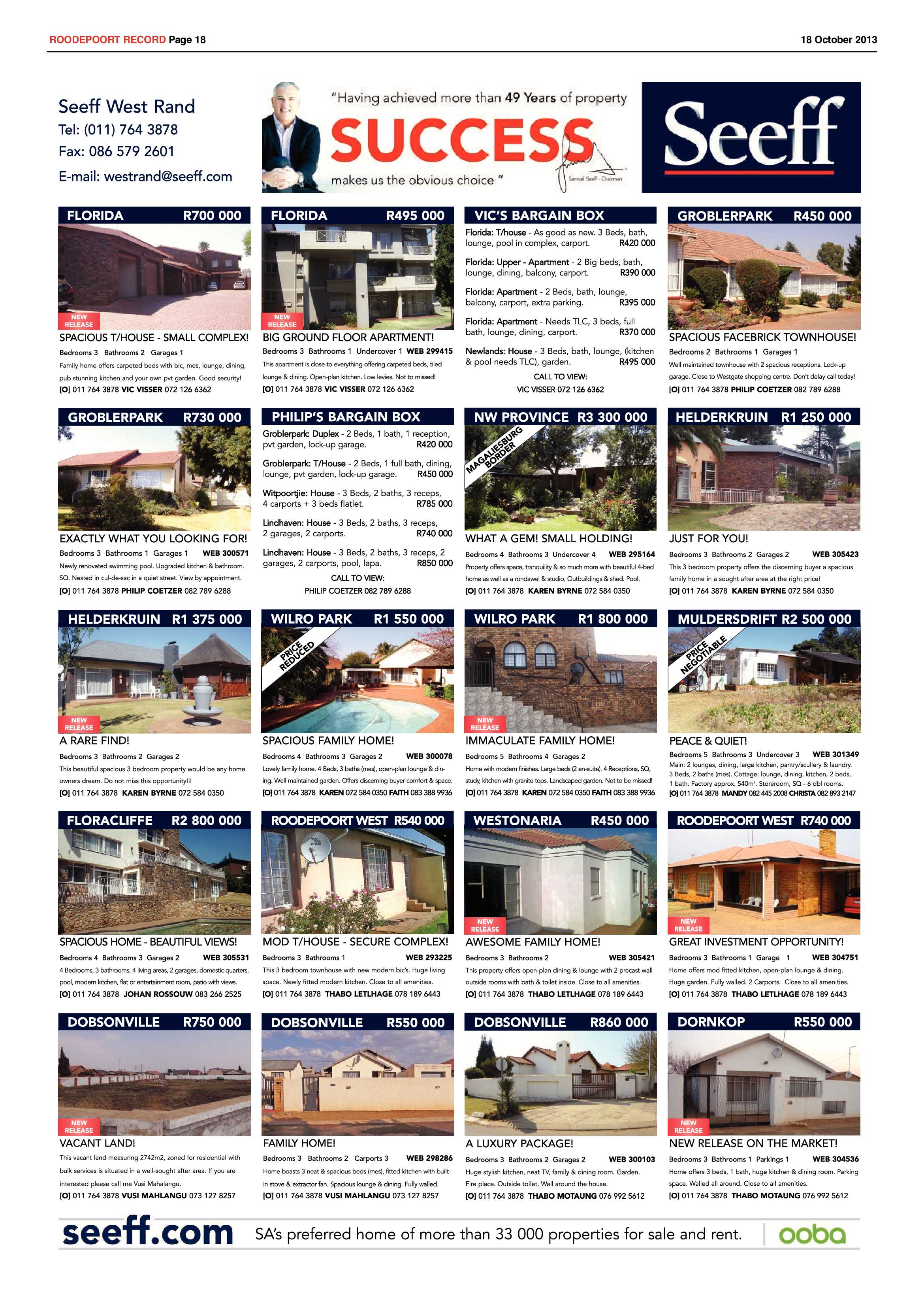 Roodepoort Record 18 October 2013 page 18