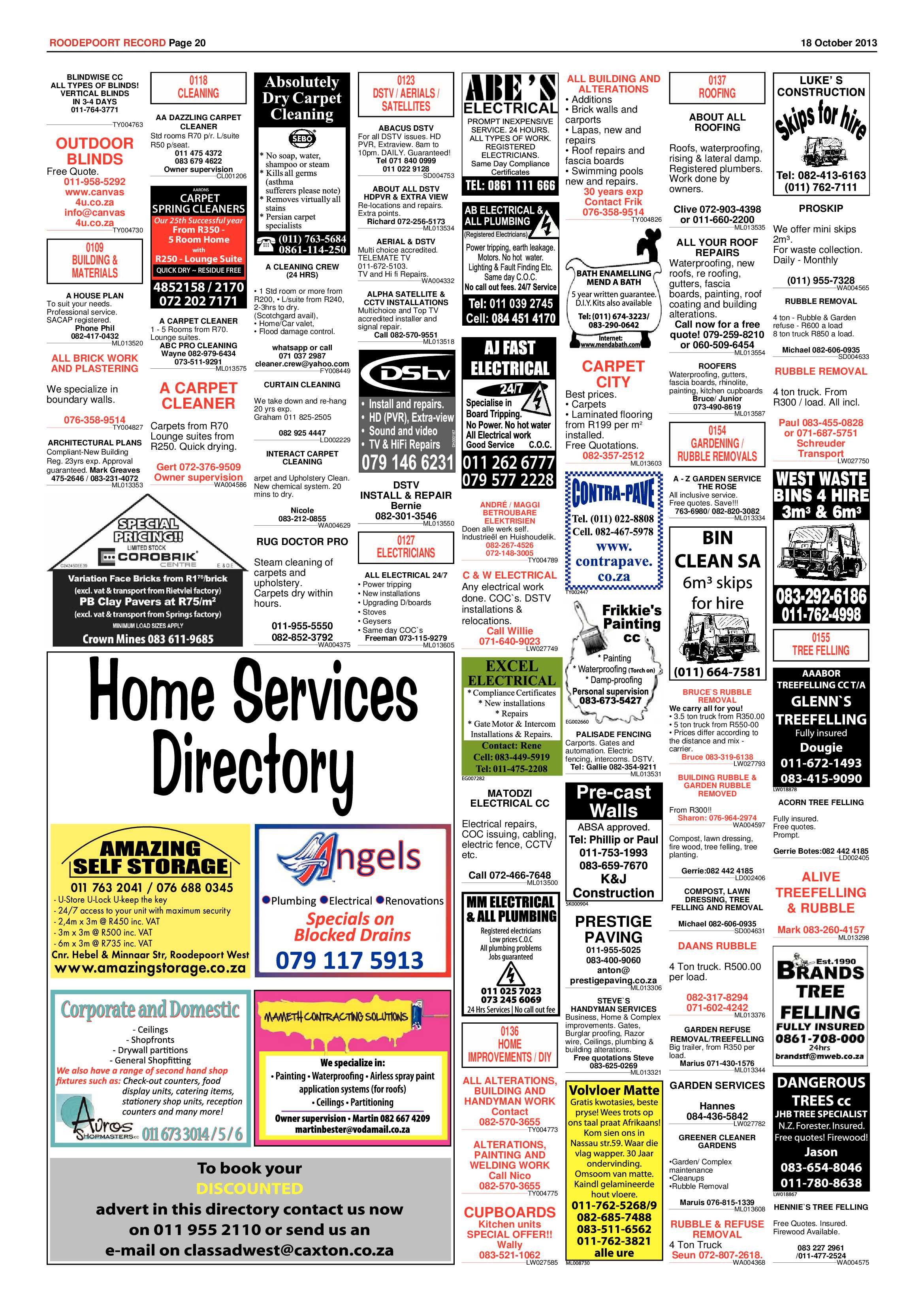 Roodepoort Record 18 October 2013 page 20