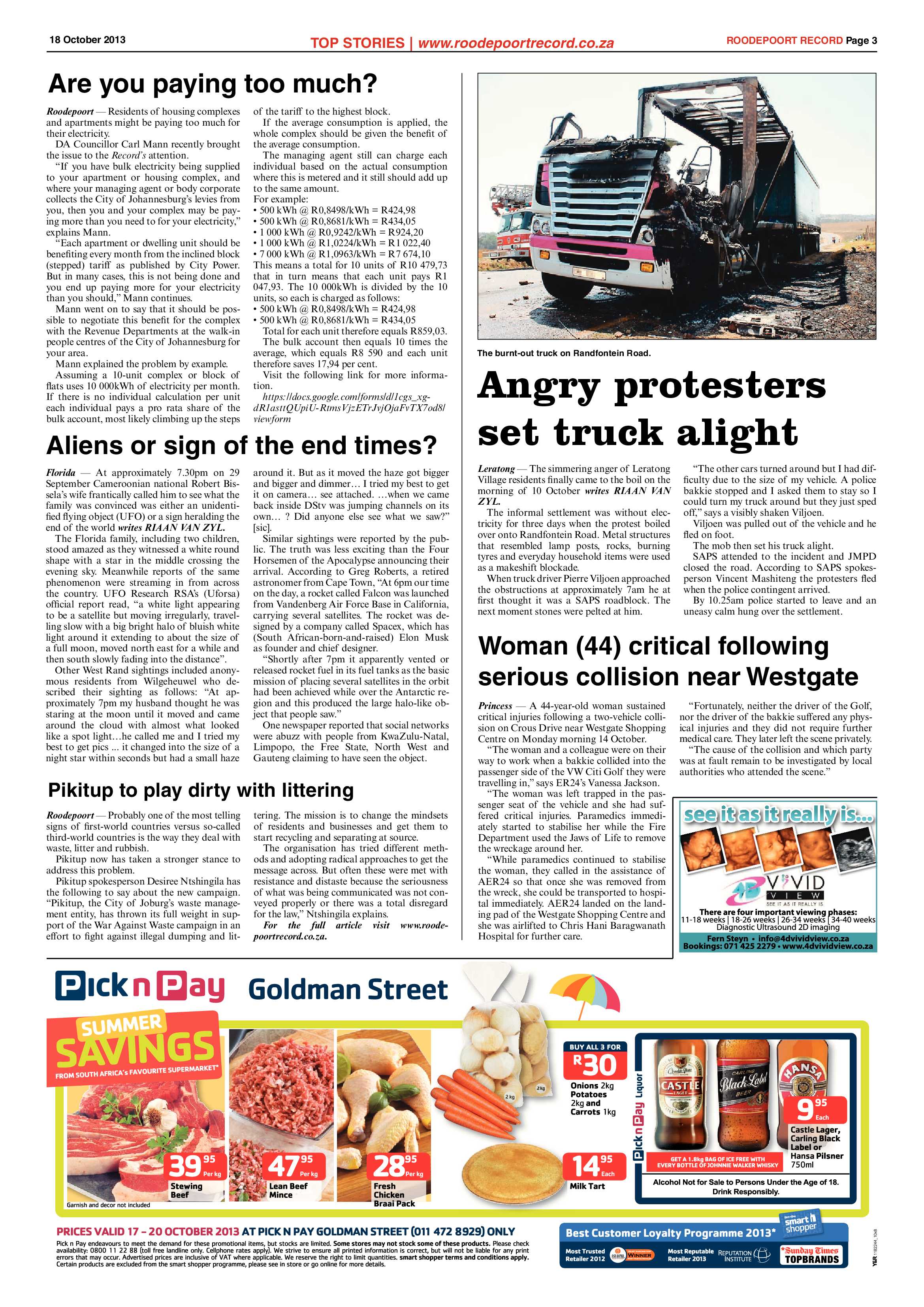 Roodepoort Record 18 October 2013 page 3