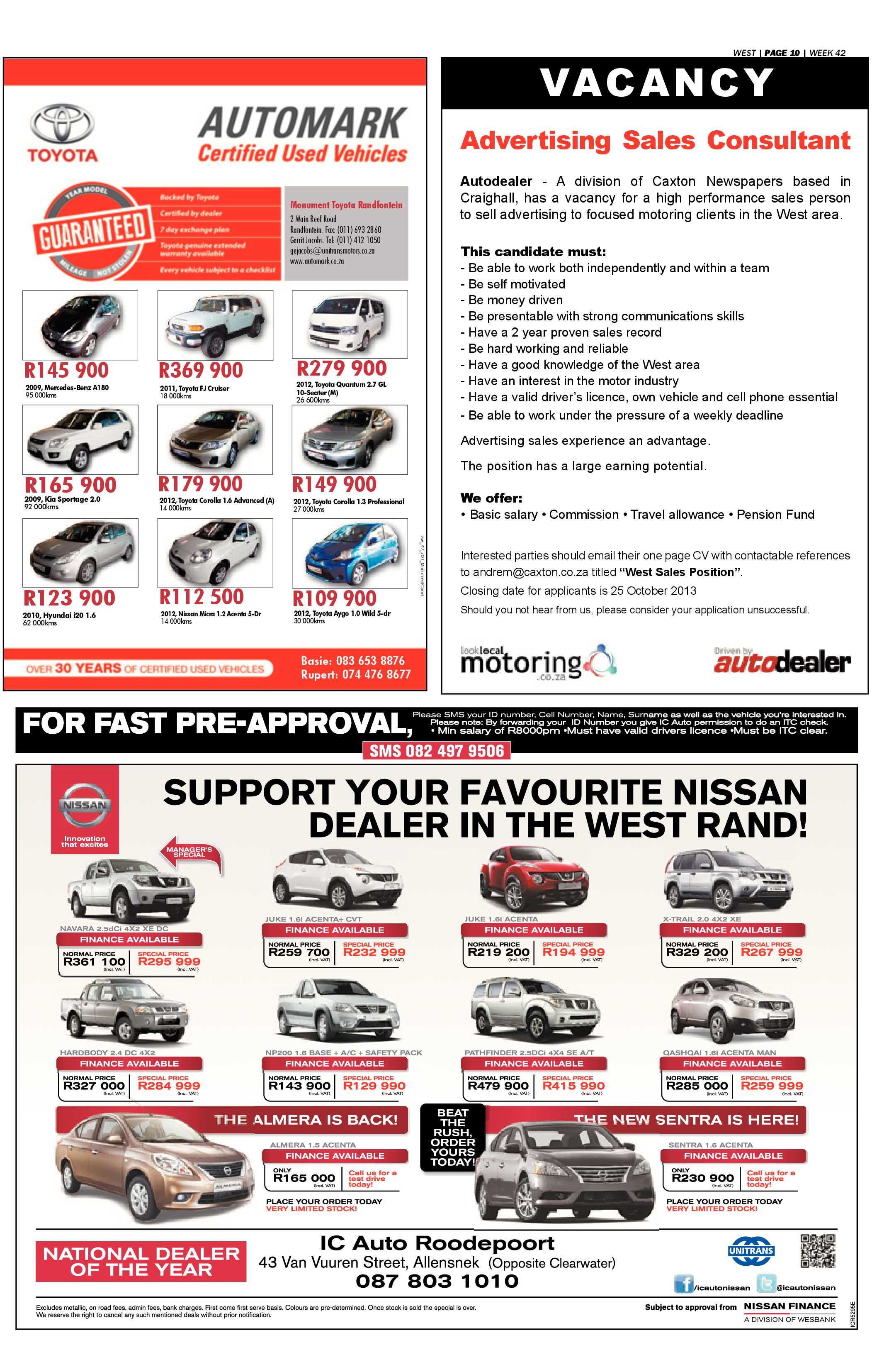 Roodepoort Record 18 October 2013 page 34