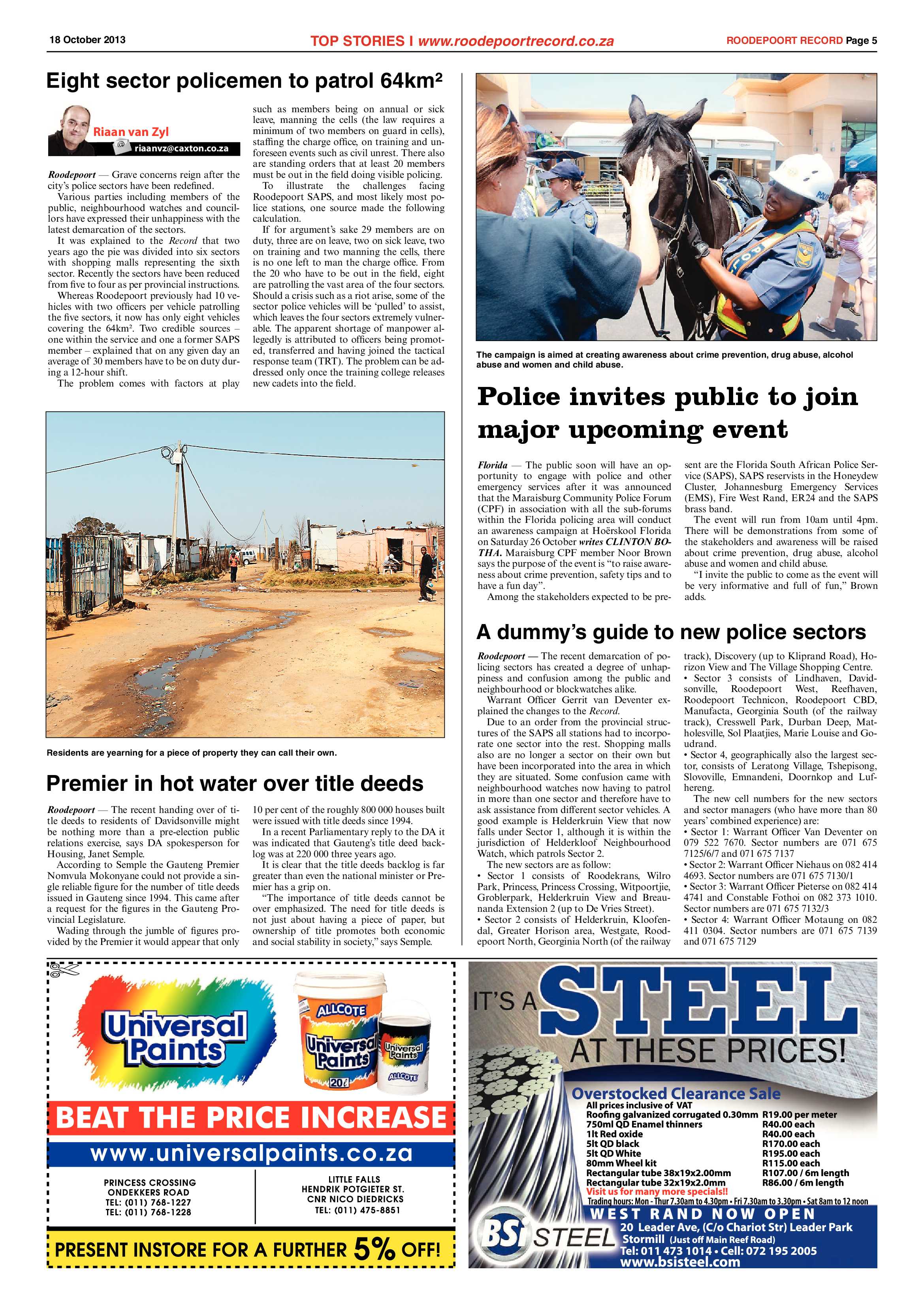 Roodepoort Record 18 October 2013 page 5