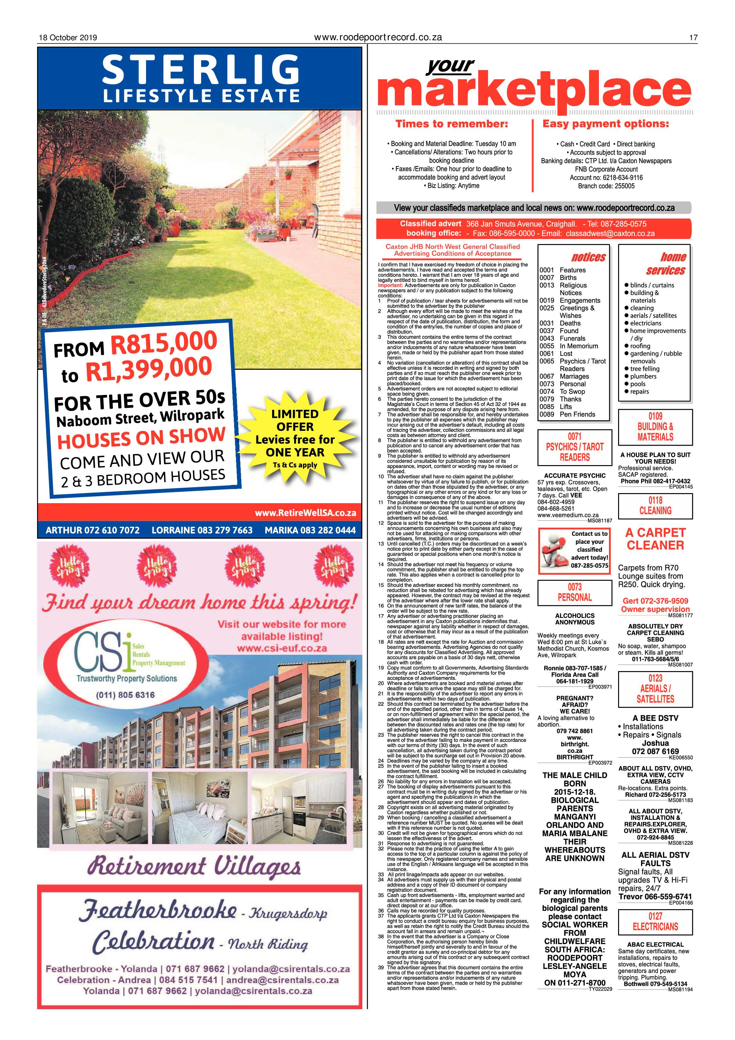 Roodepoort Record 18 October 2019 page 17